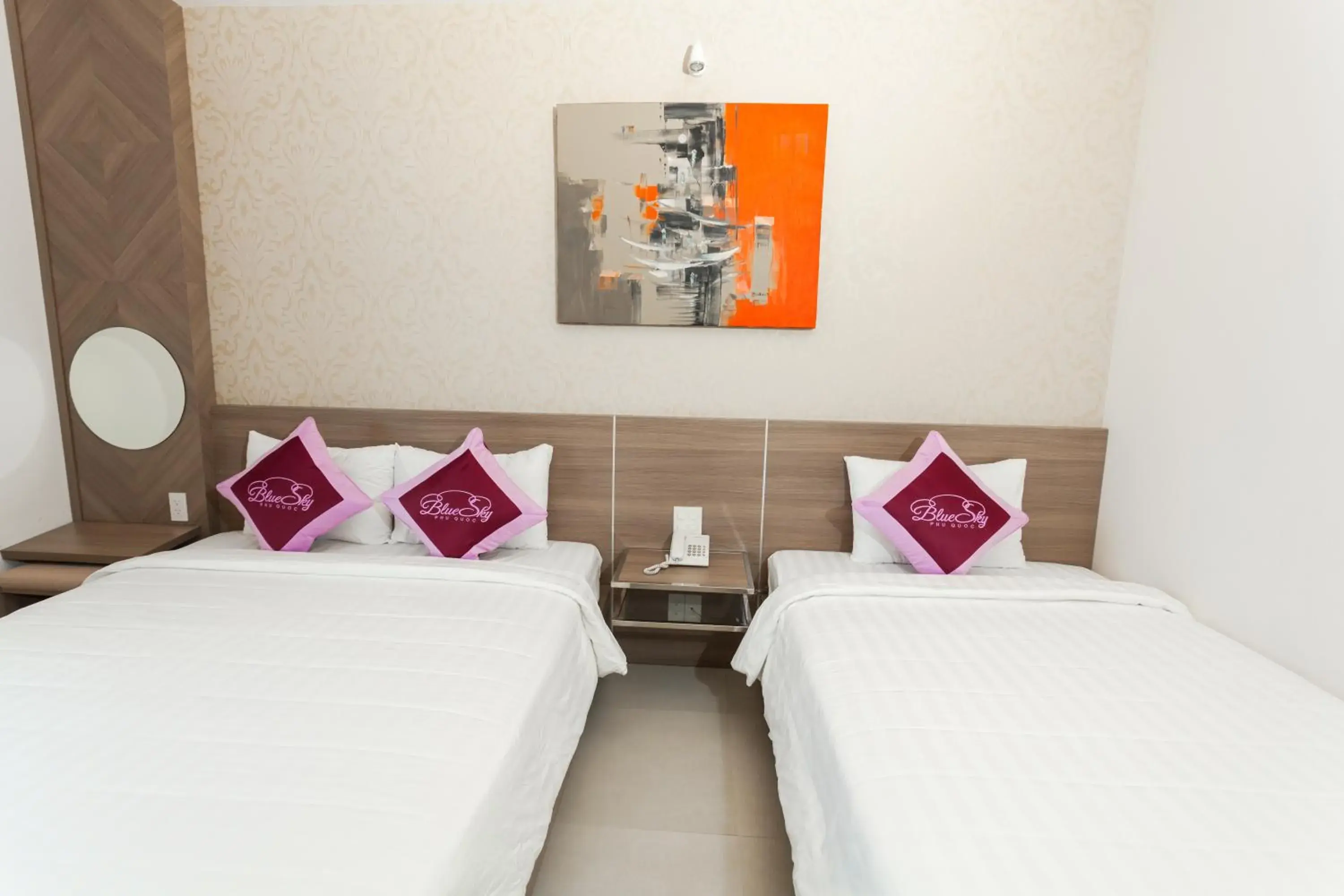 Bedroom, Bed in Blue Sky Phu Quoc Hotel