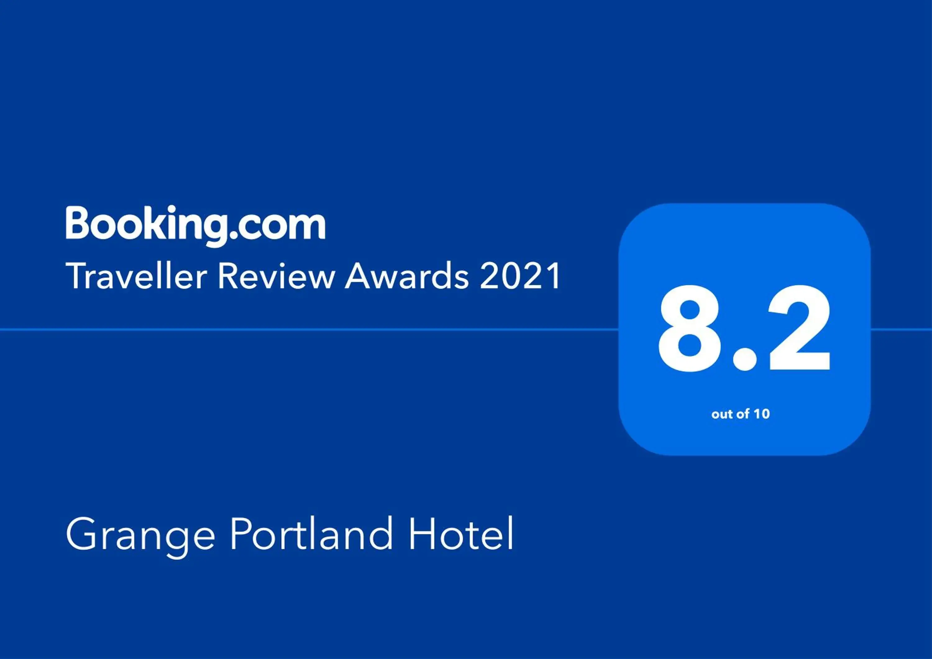 Certificate/Award, Logo/Certificate/Sign/Award in Grange Portland Hotel