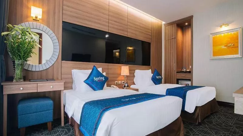 Bed in Spring Hotel Hanoi