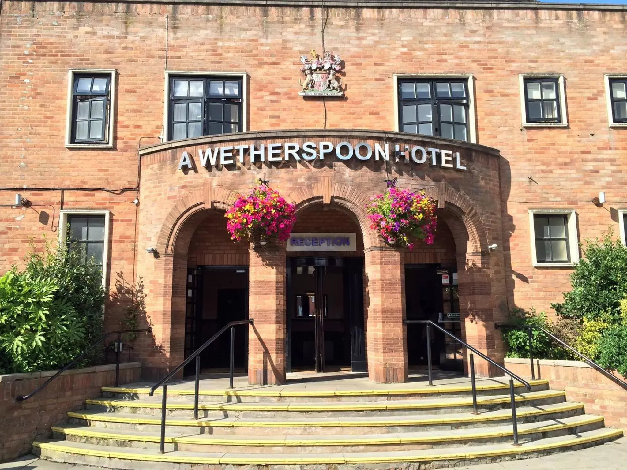 Facade/entrance in The Brocket Arms Wetherspoon
