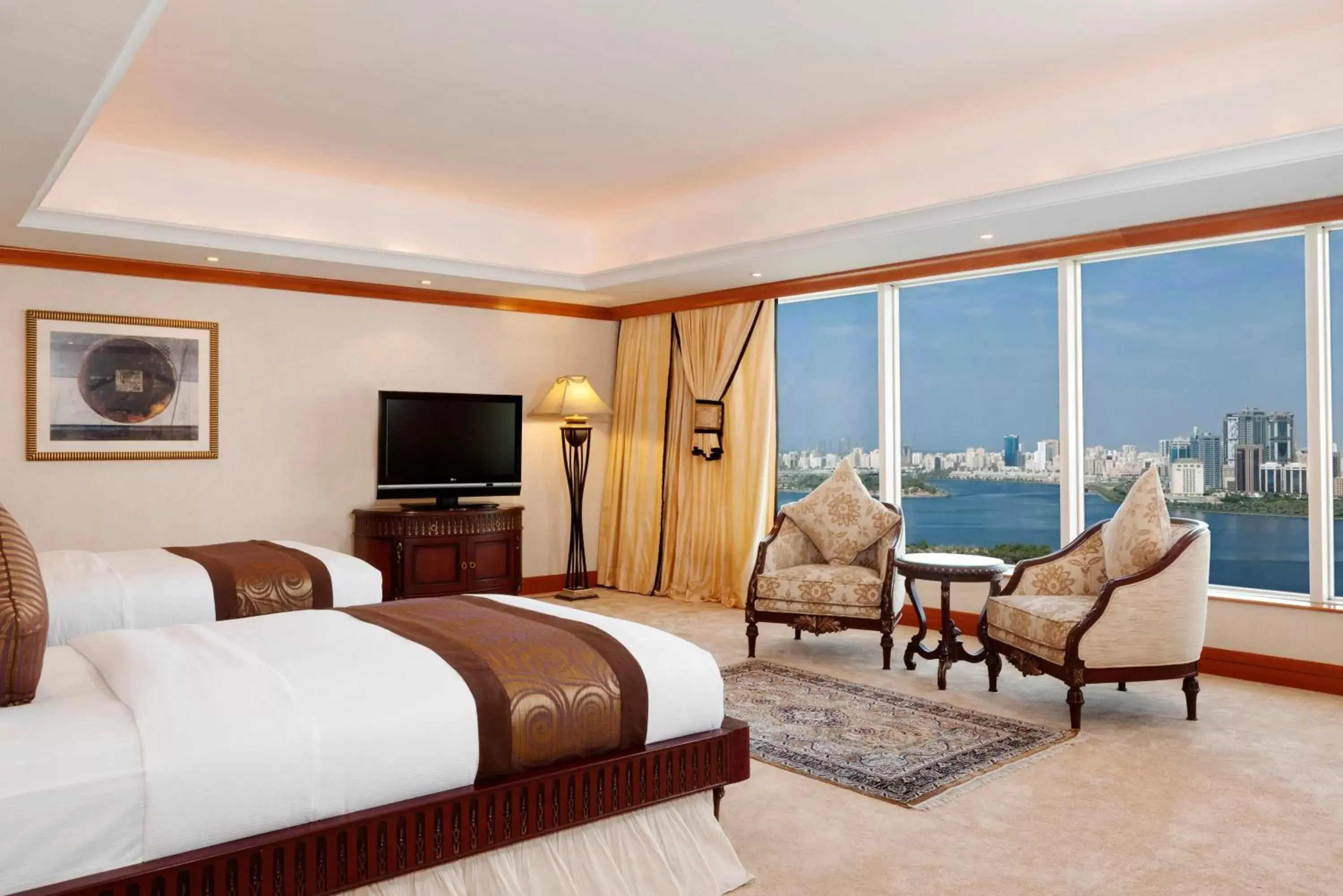 Bed in Corniche Hotel Sharjah