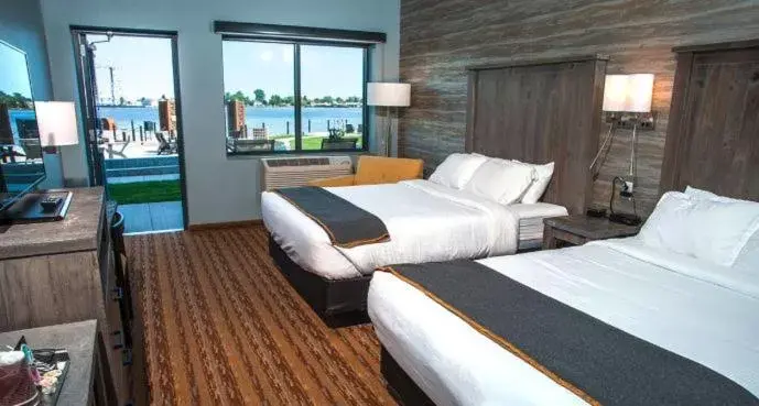 Bed in Pier B Resort
