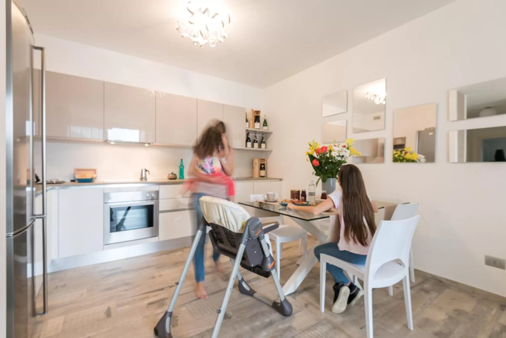 Kitchen or kitchenette in Rivetto Suites