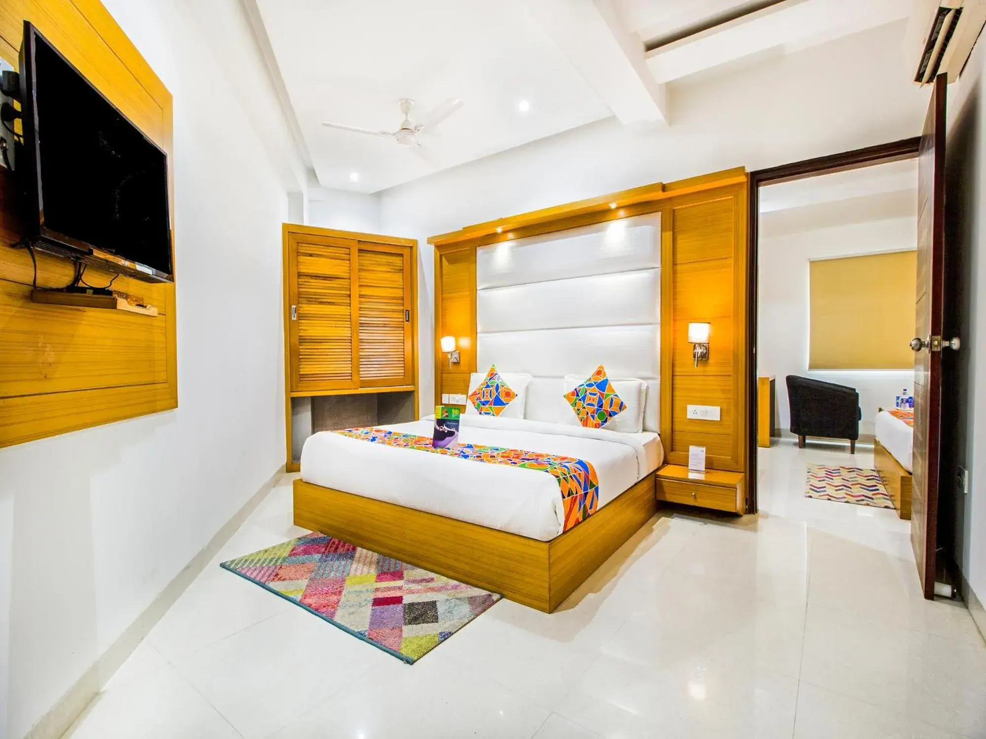 Bed in FabHotel Star Delhi Airport