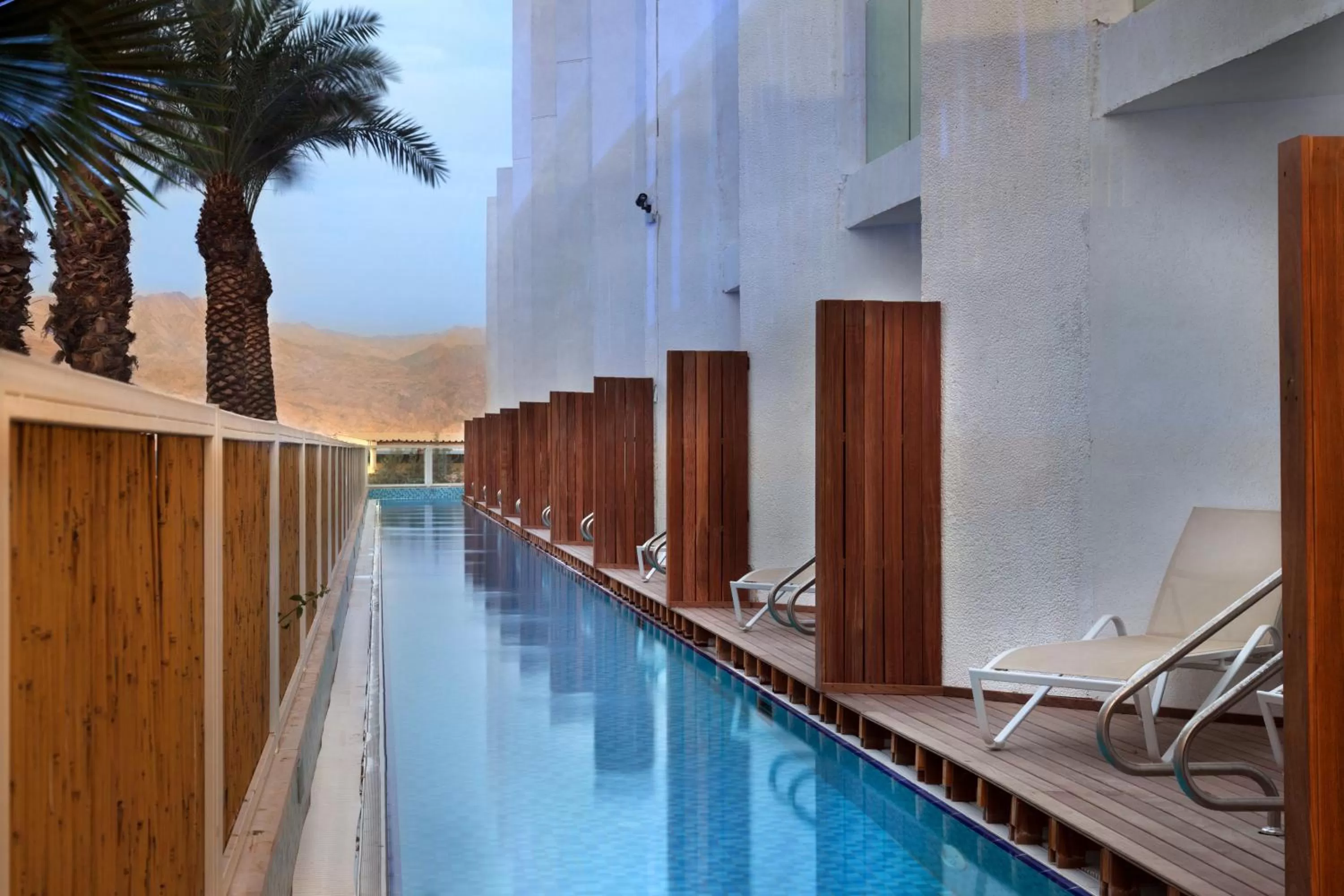 Swimming pool in Herbert Samuel The Reef Eilat