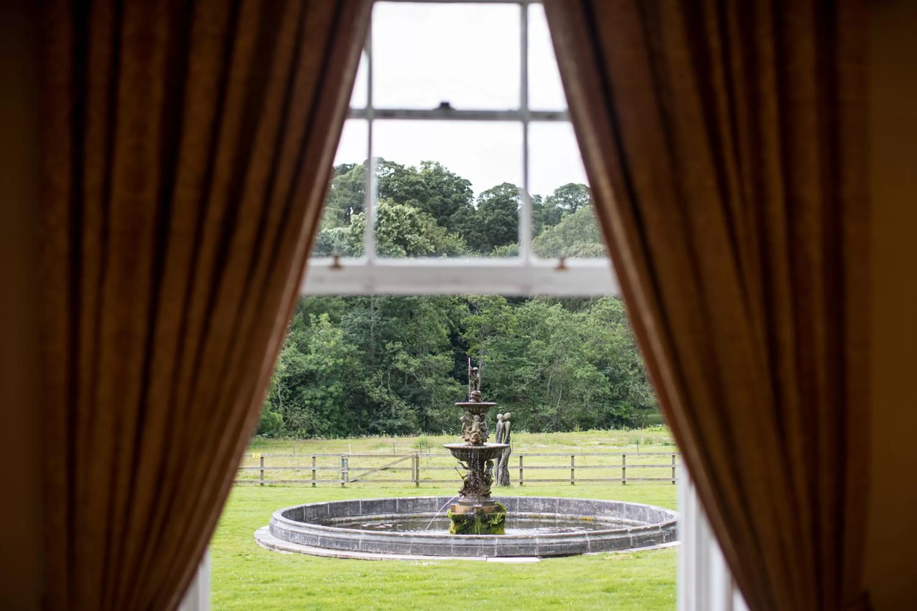 Garden view in Melville Castle Hotel