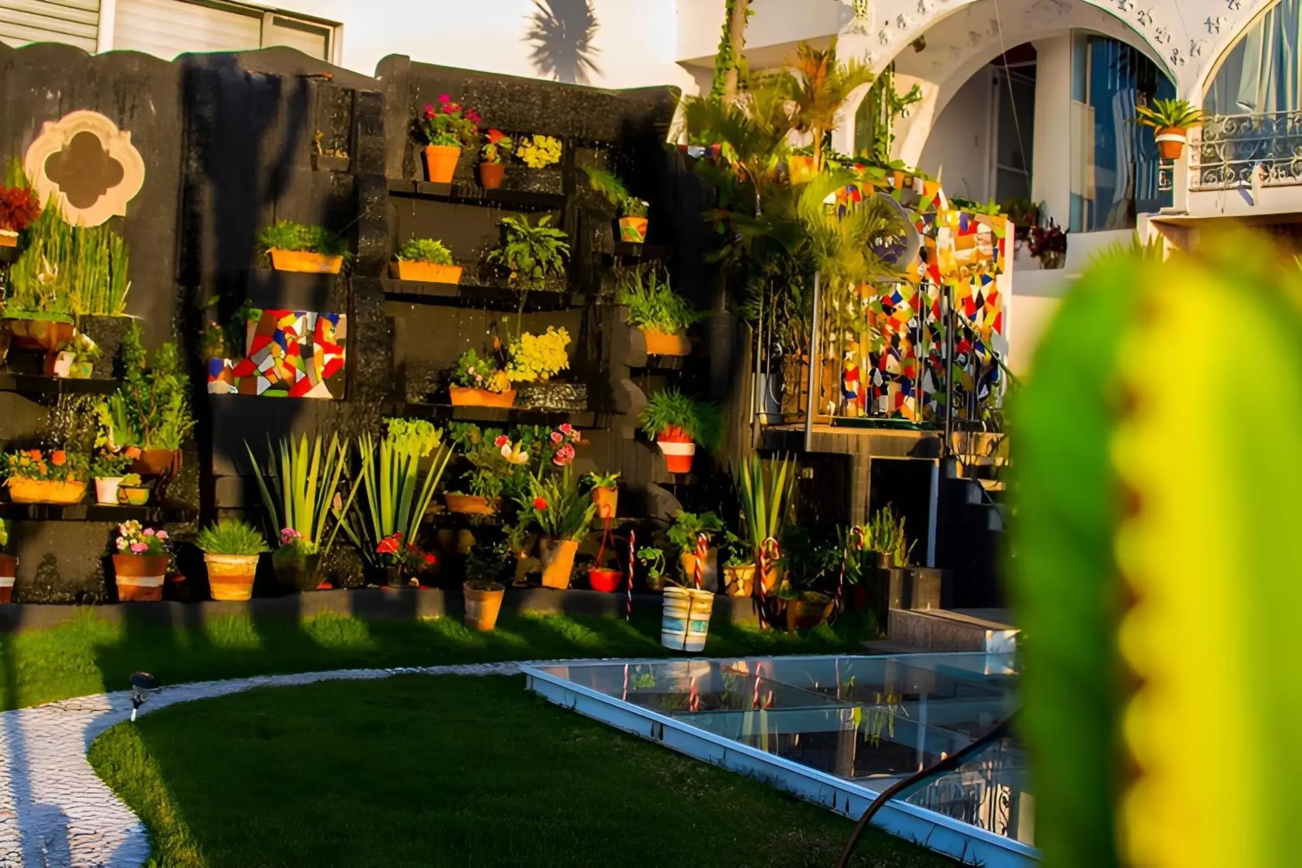 Garden, Property Building in Hotel Temático Casa Puebla