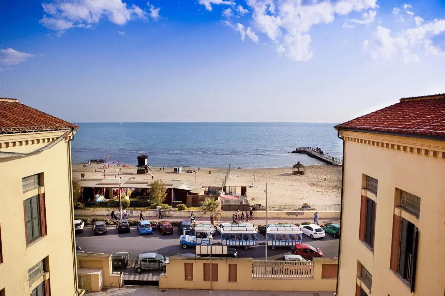 View (from property/room), Sea View in Litus Roma Hostel