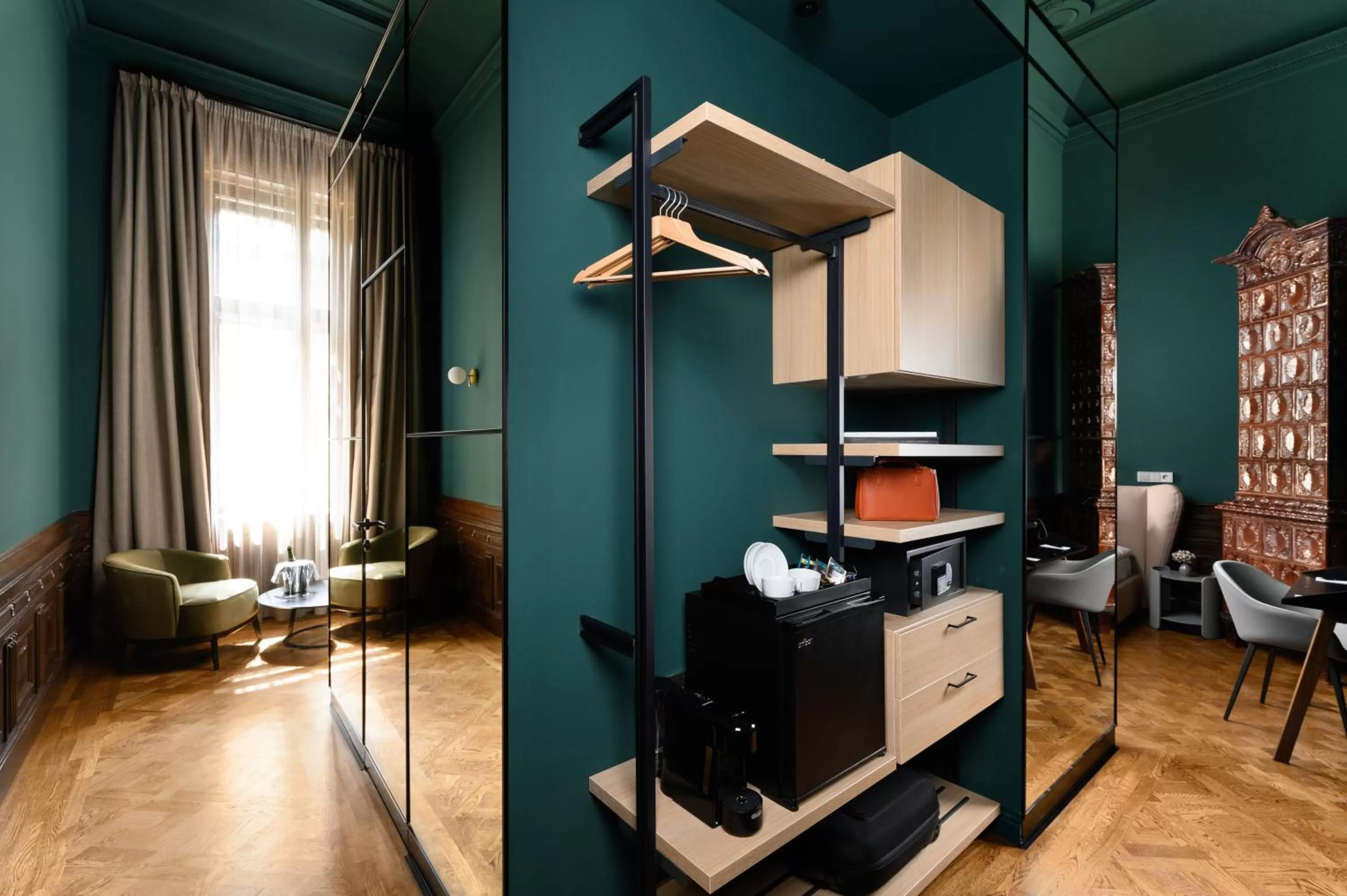 Seating area in Hotel Oktogon Haggenmacher by Continental Group