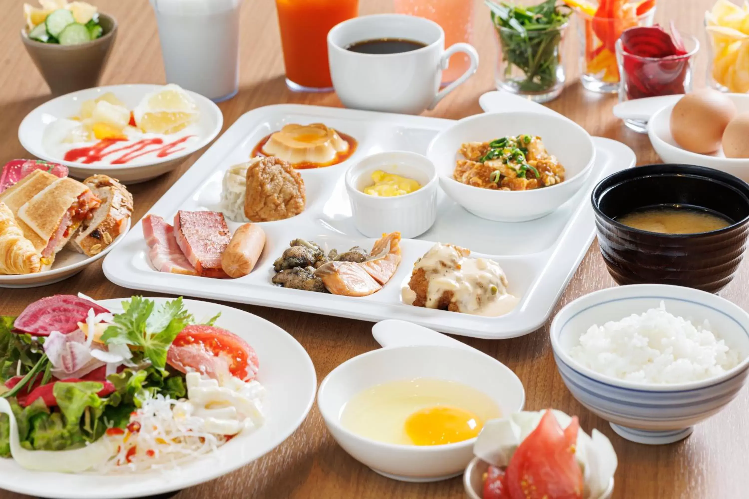 Buffet breakfast in JR Kyushu Hotel Miyazaki