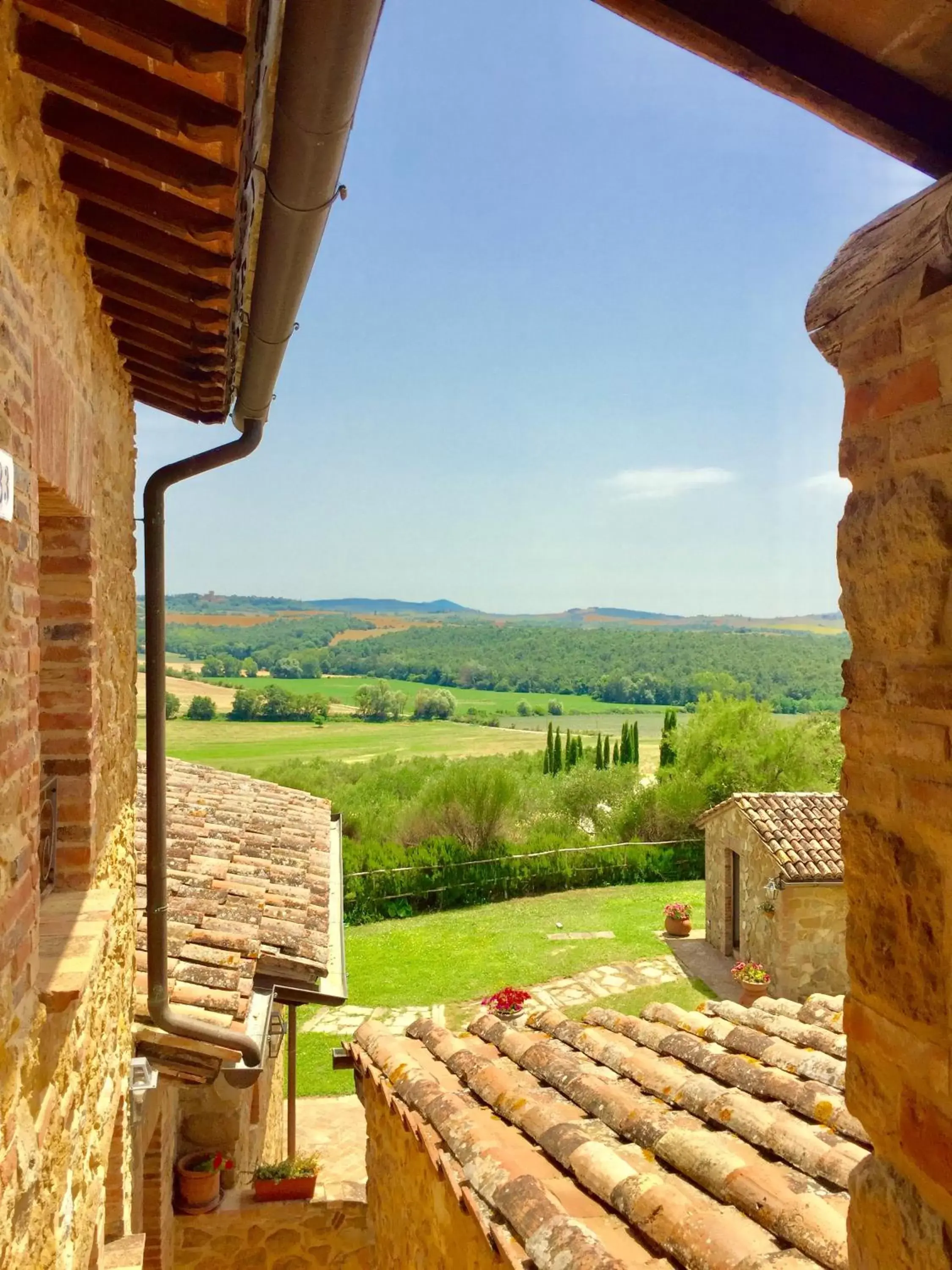 Garden view in Locanda Vesuna