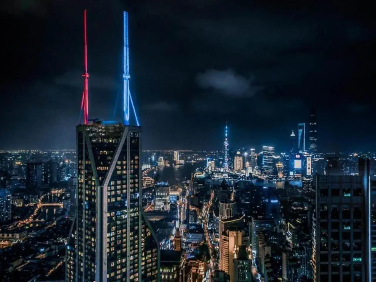 Bird's eye view, City View in Conrad By Hilton Shanghai