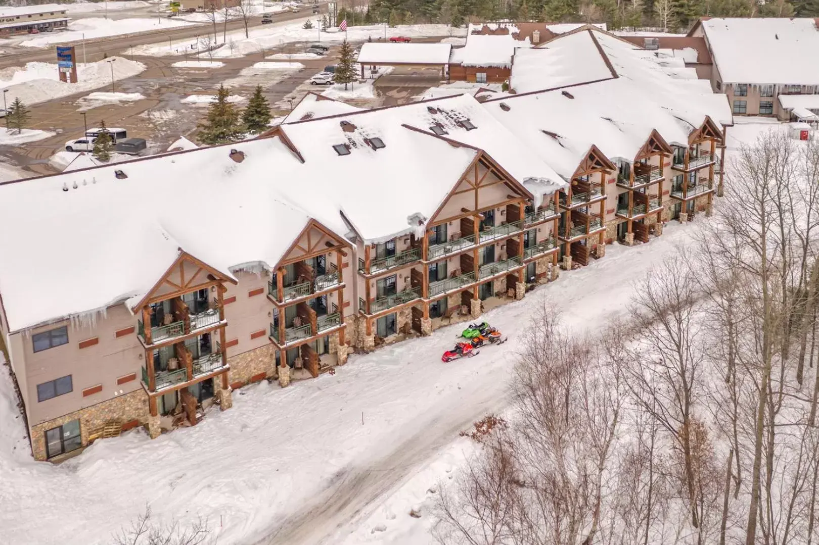 Bird's eye view, Winter in The Waters of Minocqua