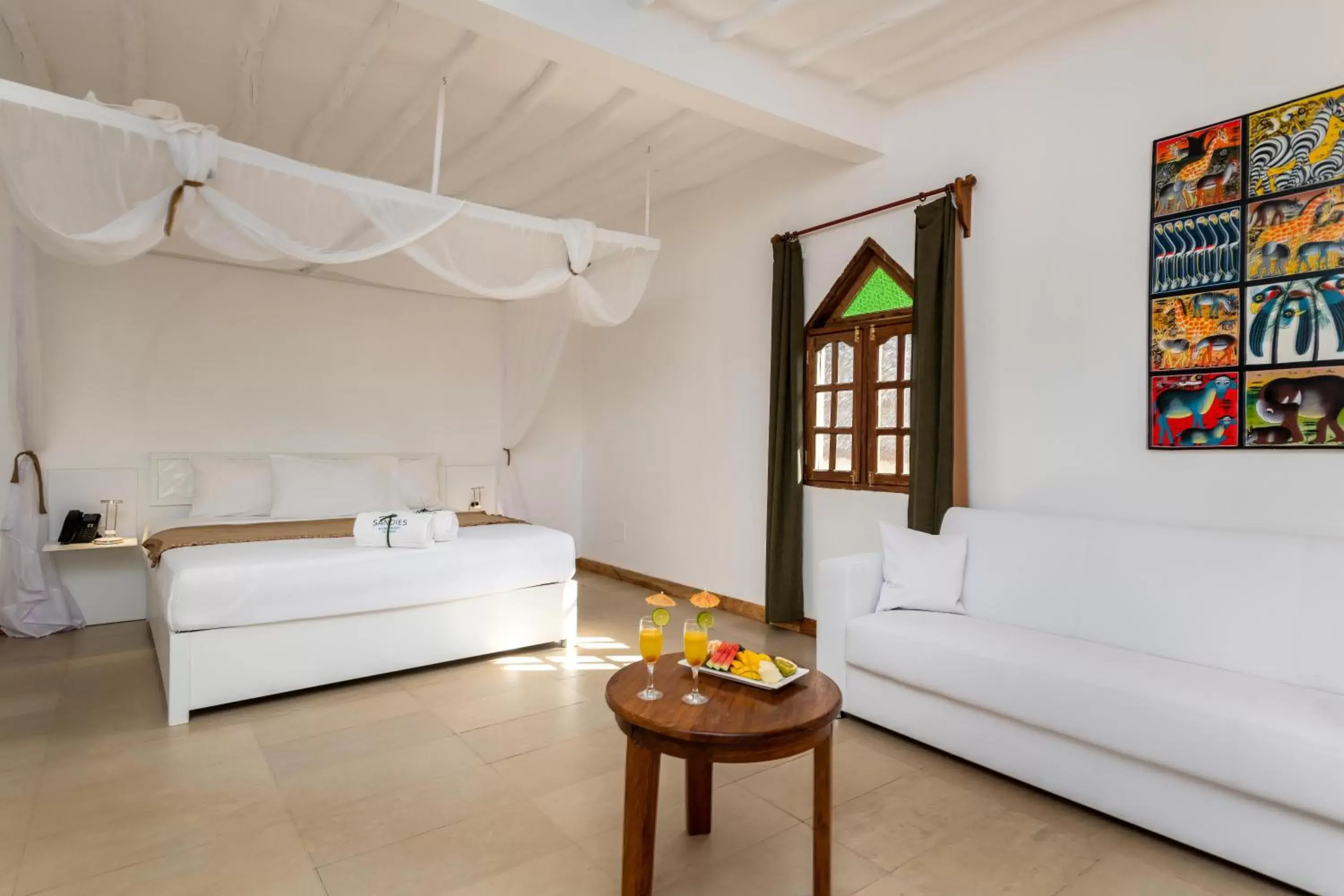 Photo of the whole room, Seating Area in Sandies Baobab Beach Zanzibar