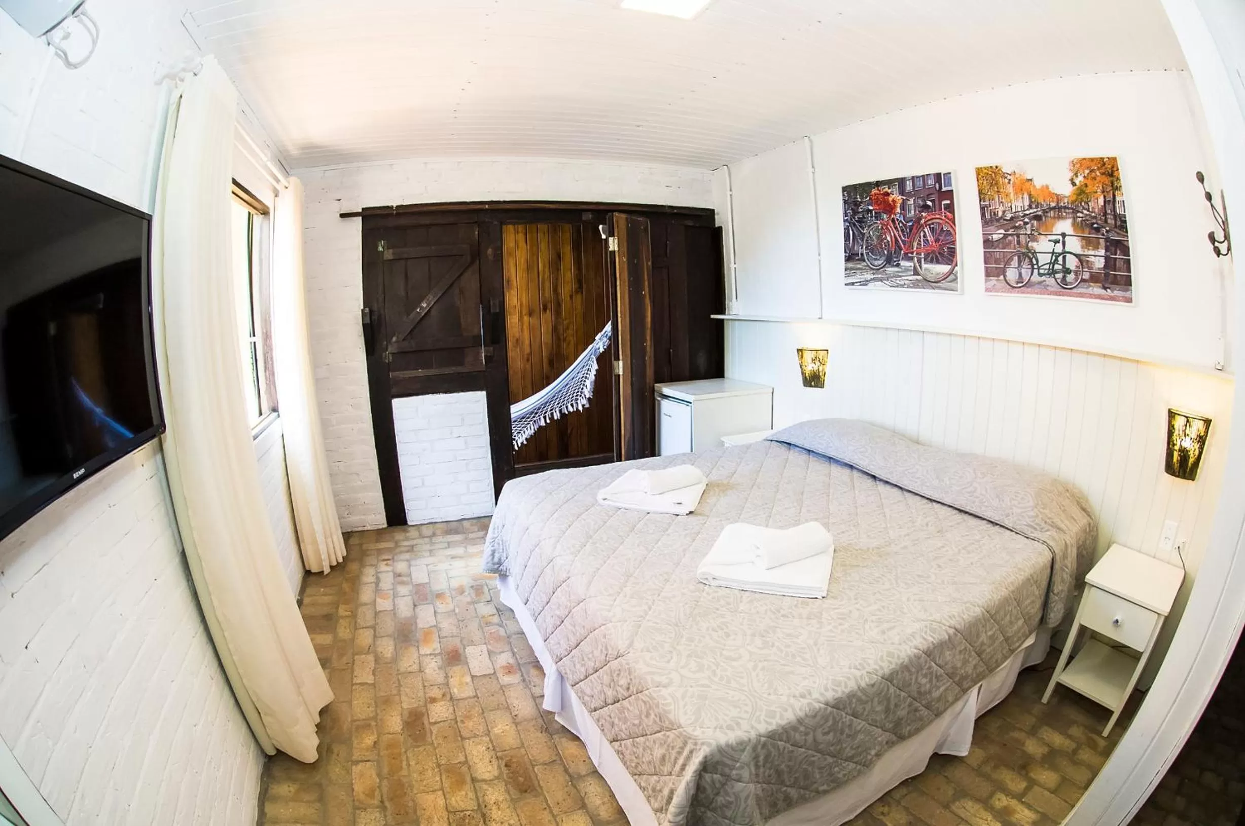 Bed in Pousada Canto da Vigia