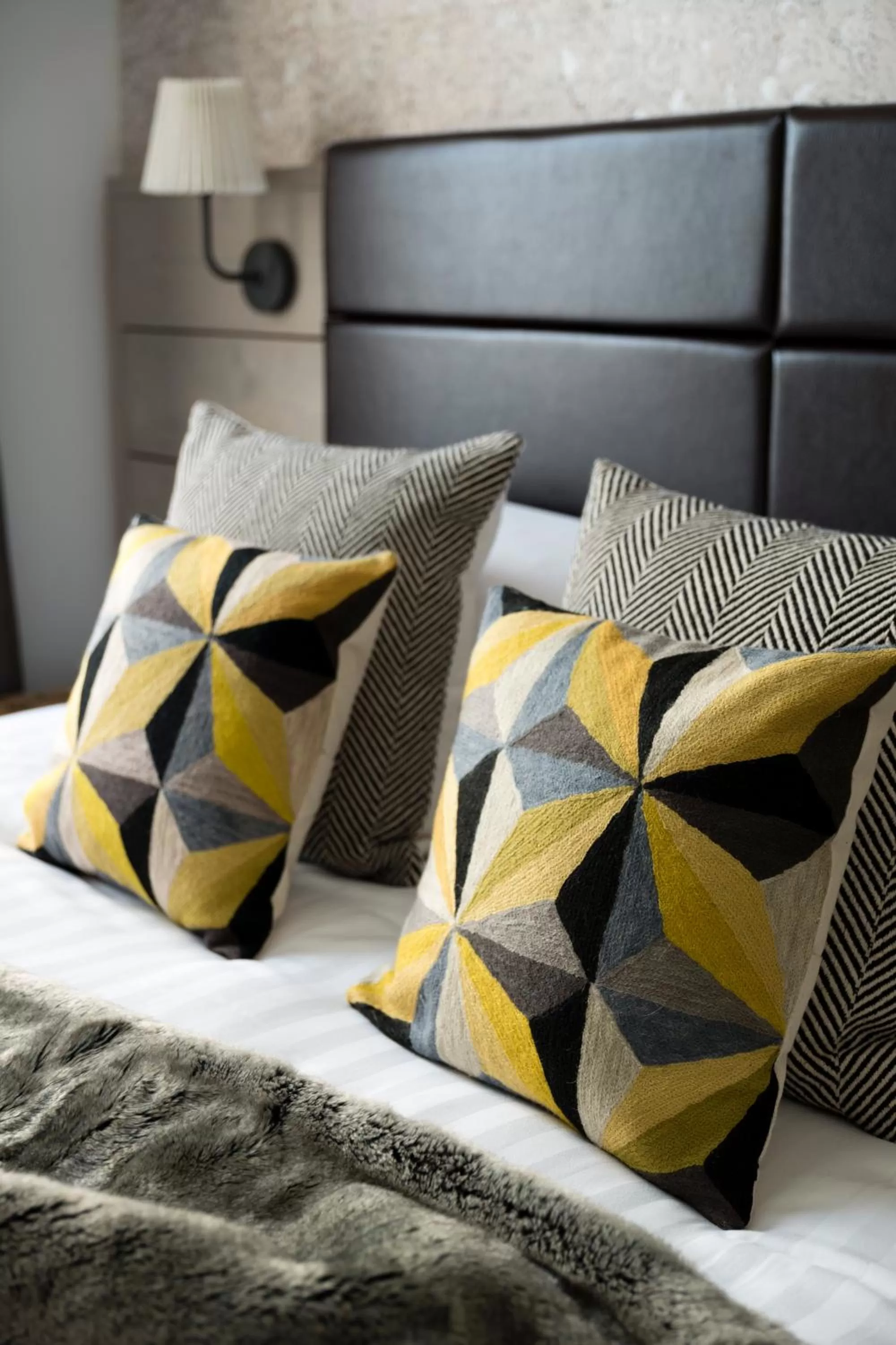 Decorative detail, Bed in Jorvik House