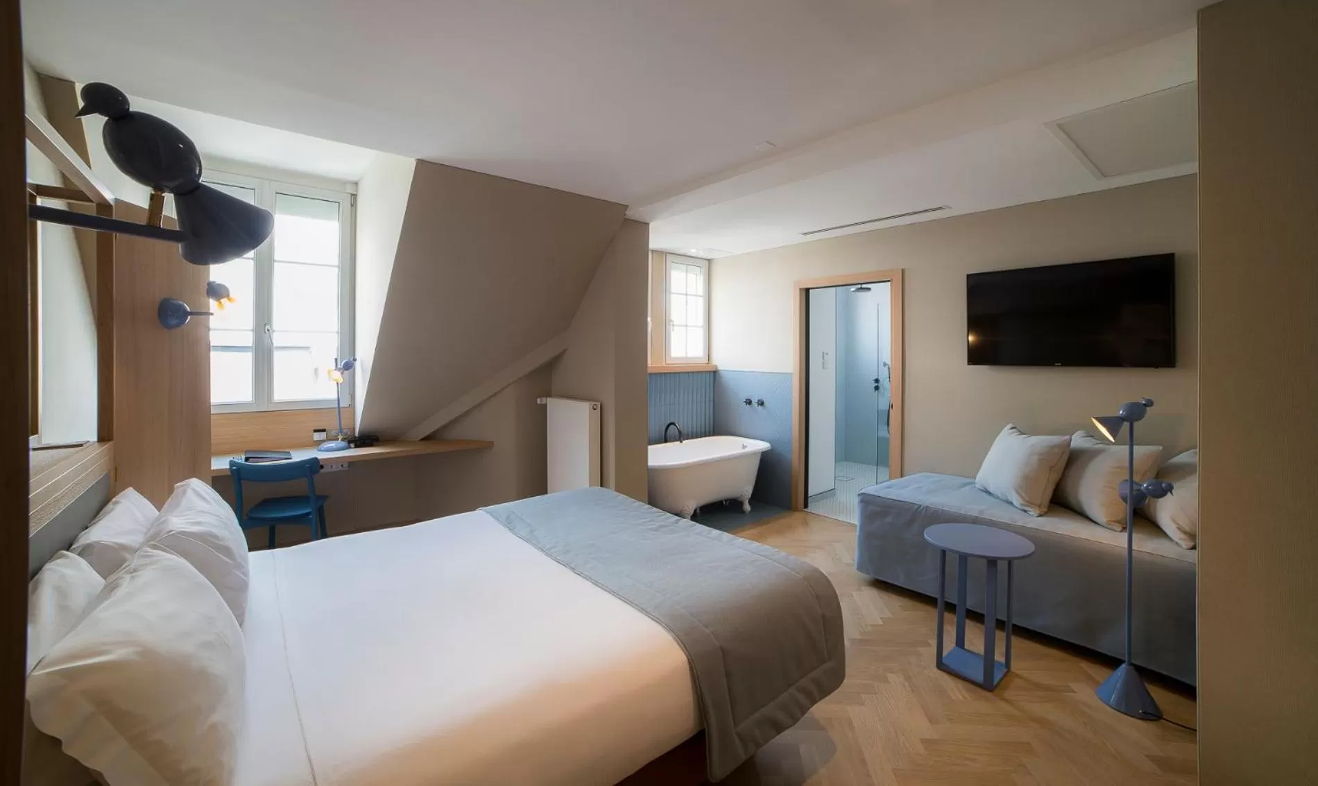 Bed in HANNONG Hotel & Wine Bar