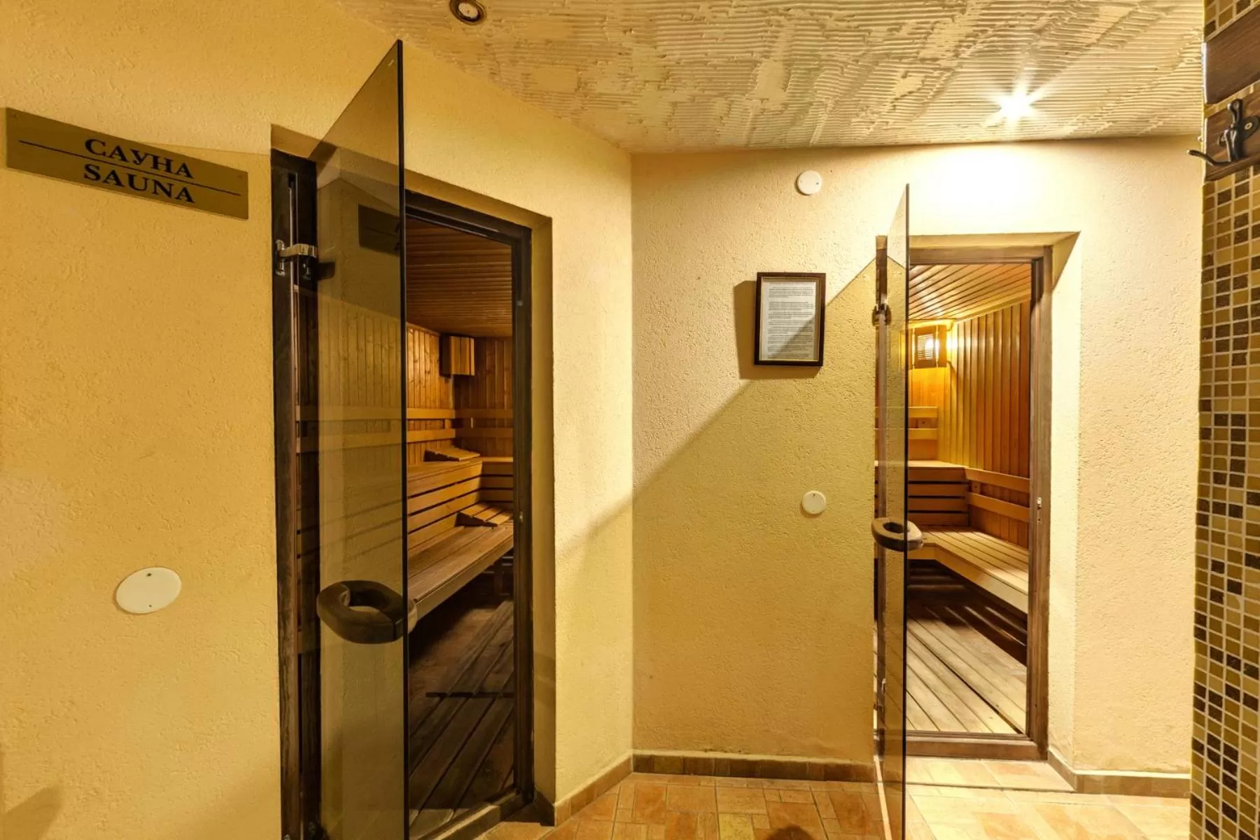 Sauna in Grand Royale Apartment Complex & Spa