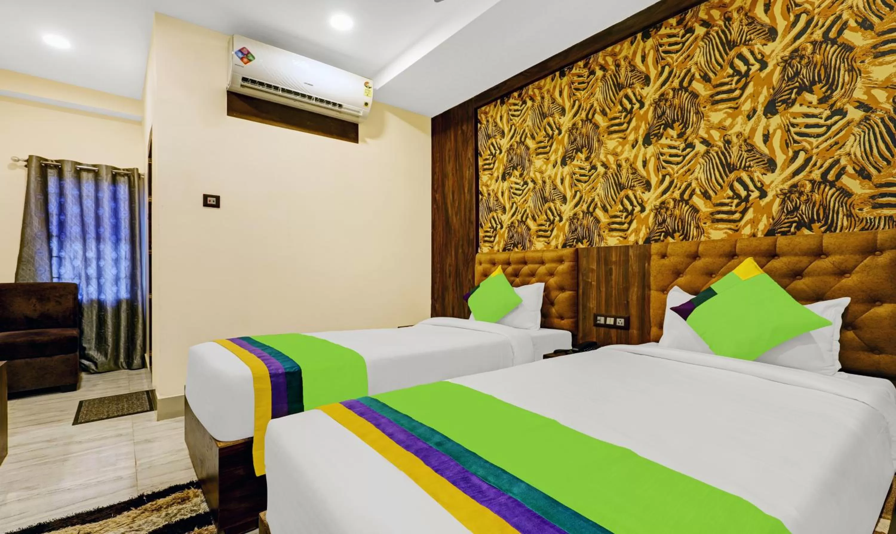 Bedroom, Bed in Treebo Spring Brook