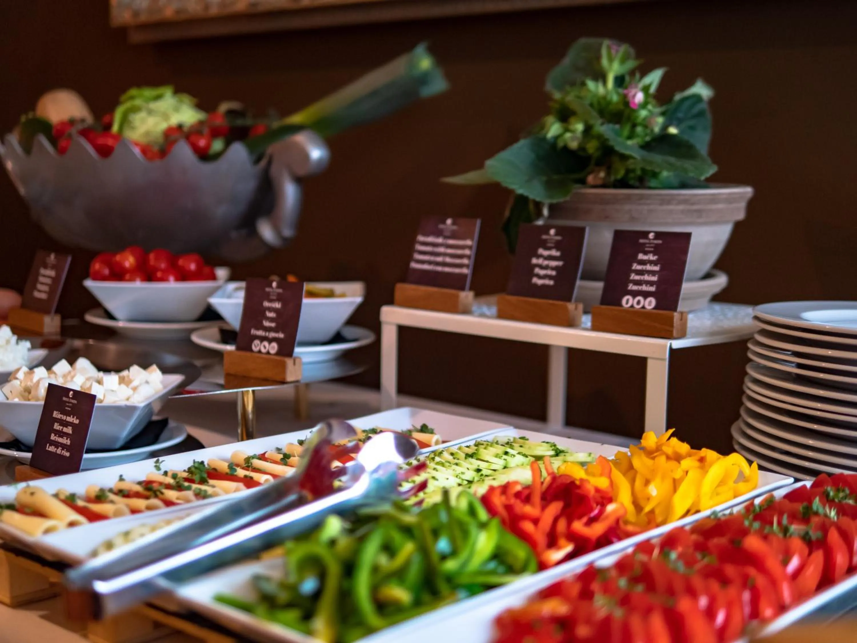 Buffet breakfast in Hotel Evropa