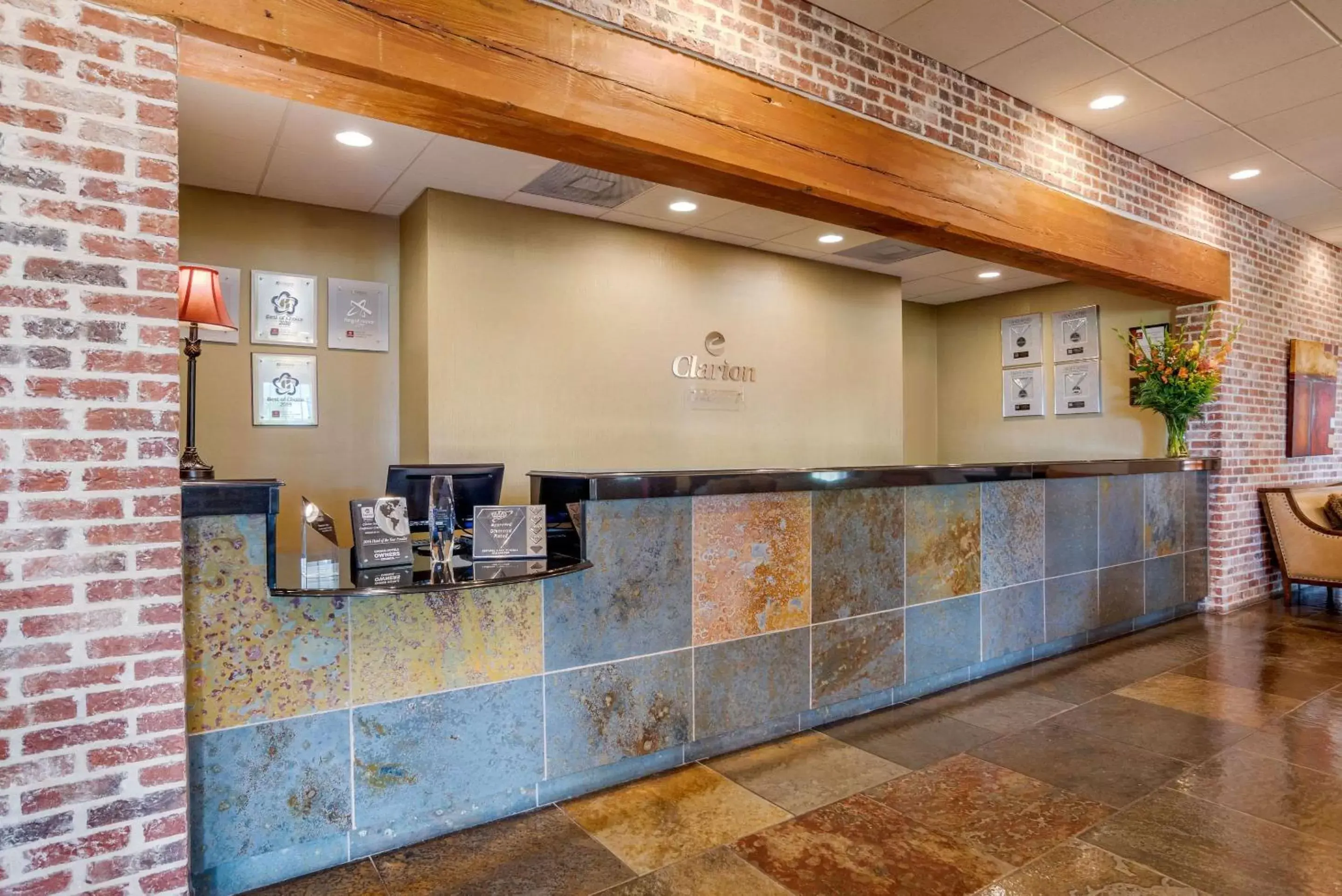 Lobby or reception in Clarion Inn Conference Center Lobby or reception in Clarion Inn Conference Center