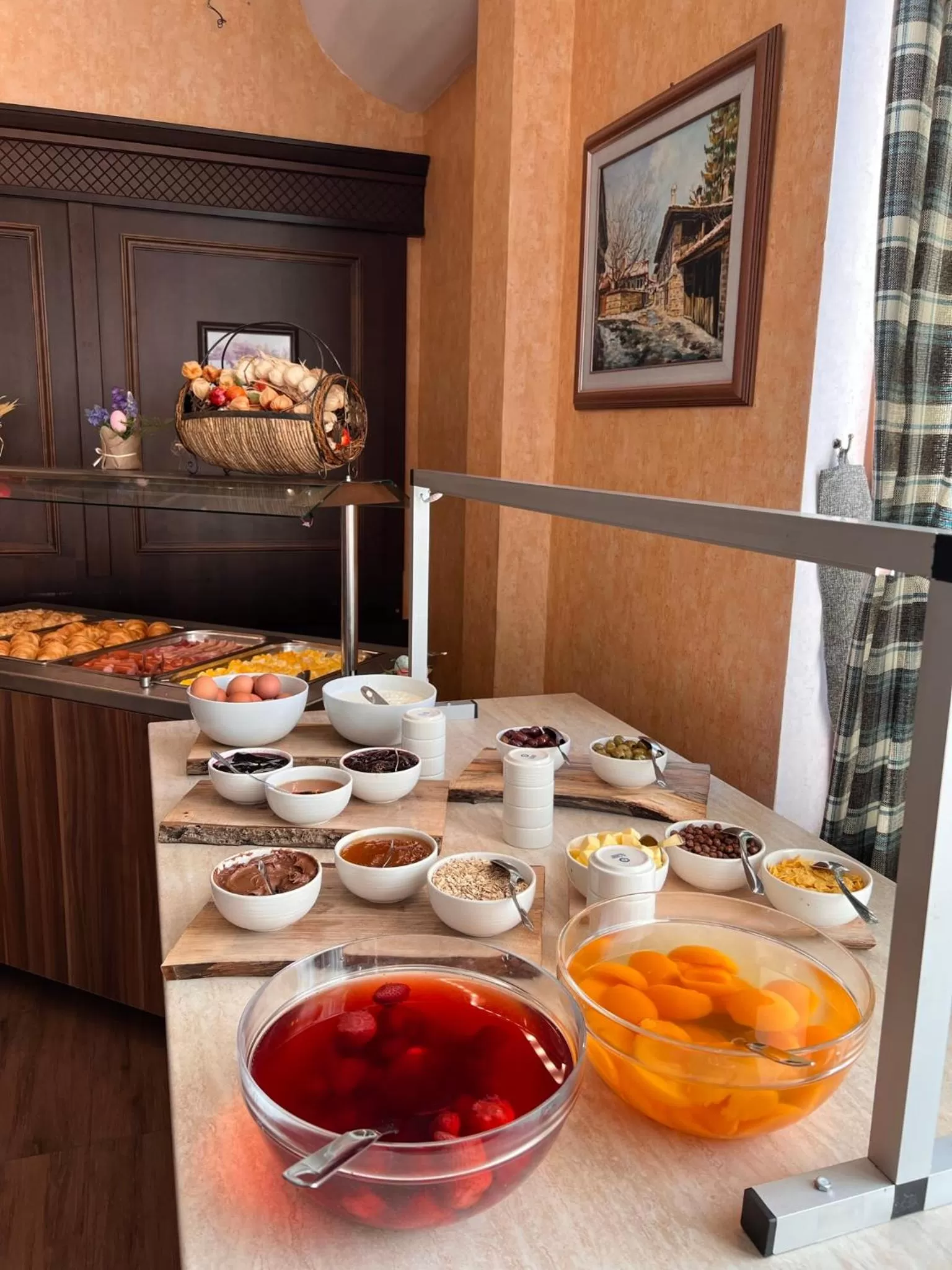 Buffet breakfast in Park Hotel Panorama