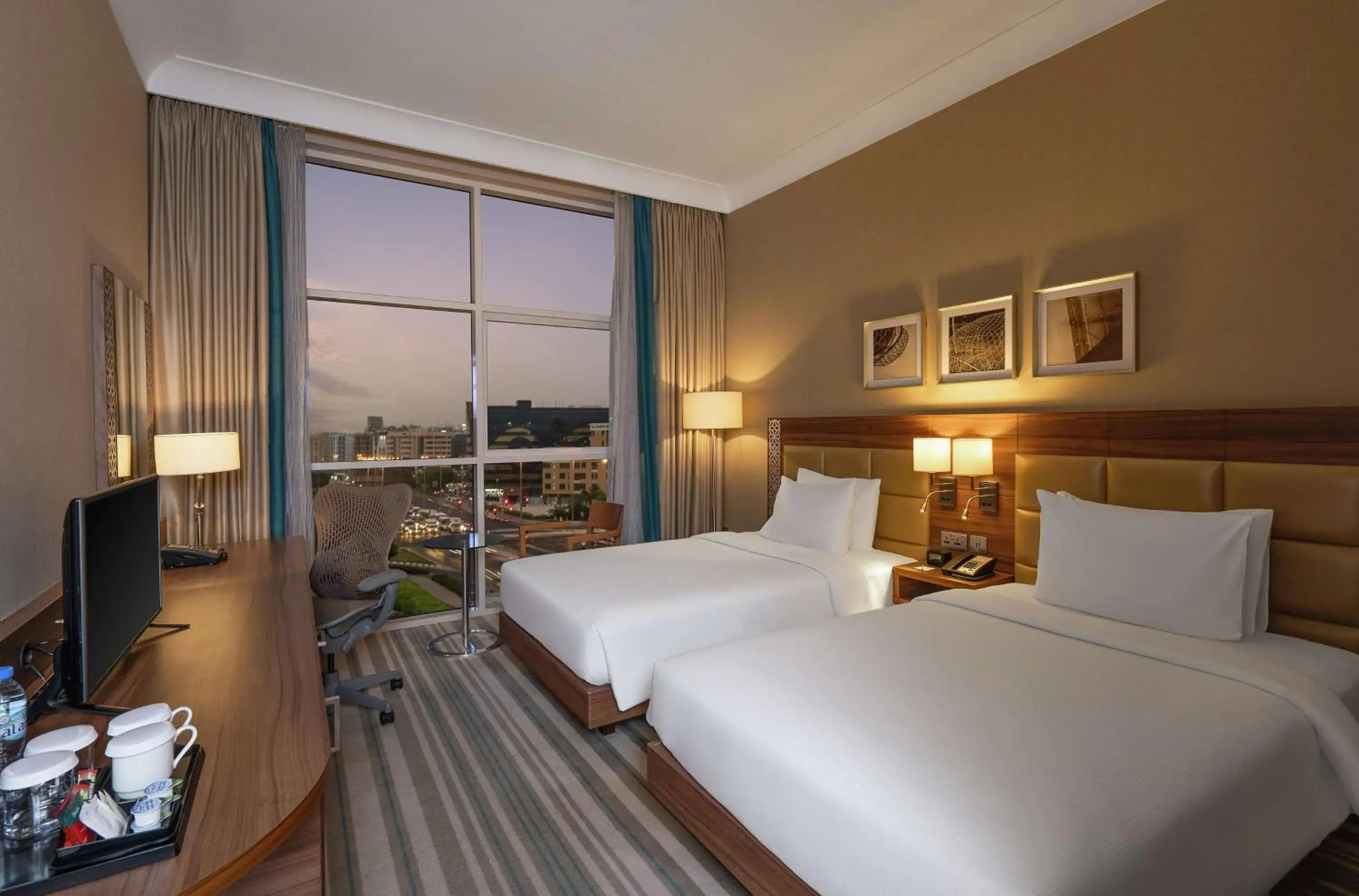 Bedroom in Hilton Garden Inn Dubai Al Mina - Jumeirah