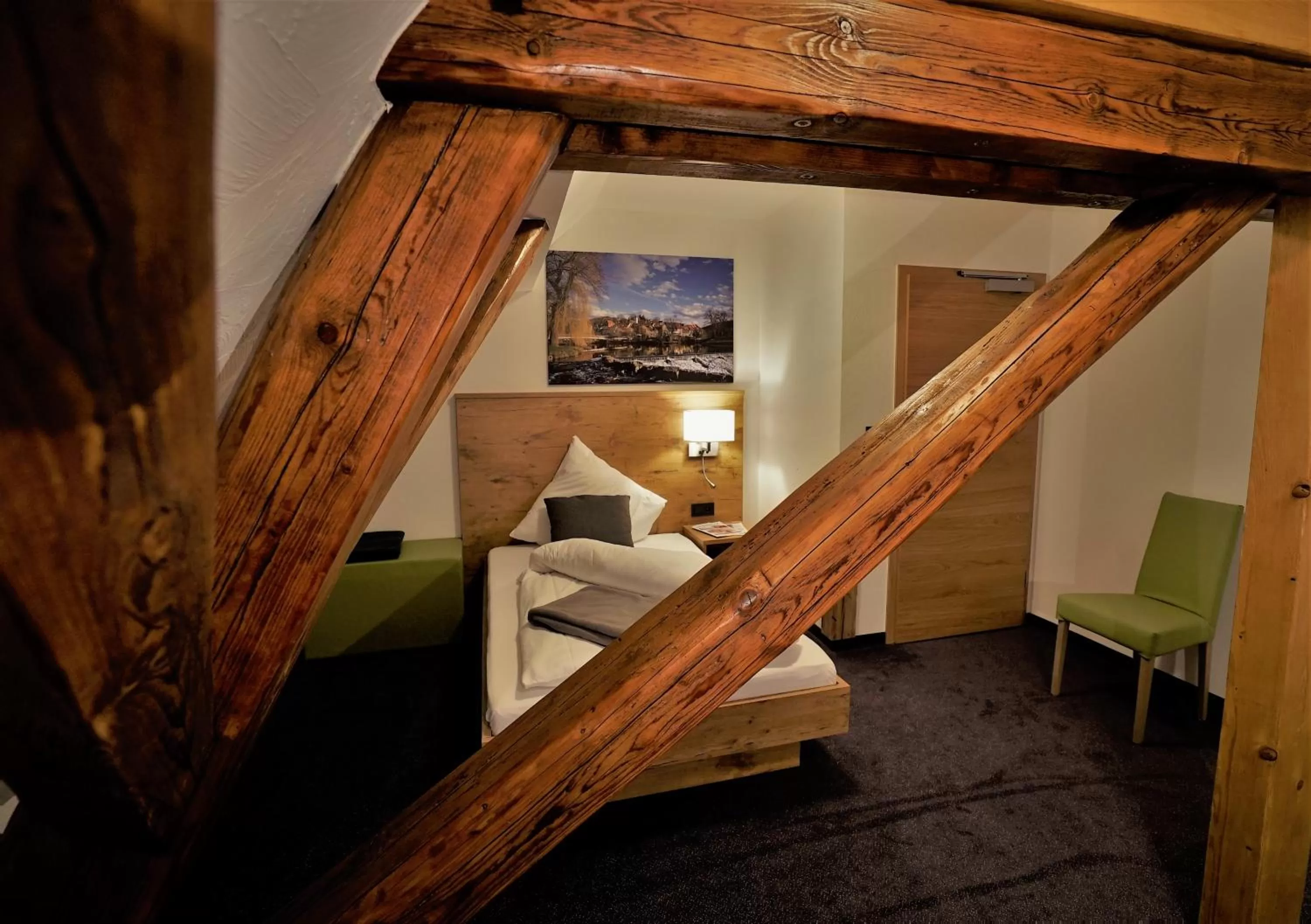 Bed in Kelterhotel Fröscher