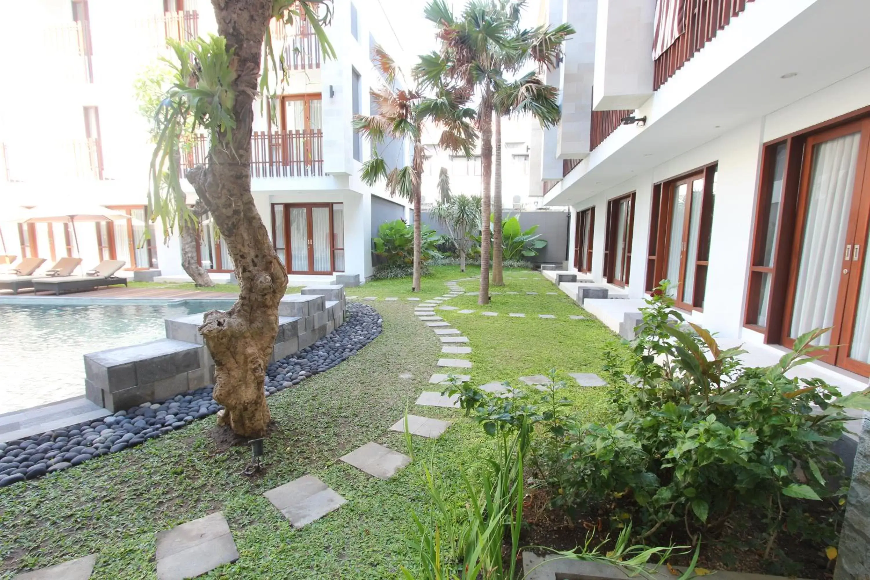 Garden view in Grand La Walon Hotel Garden view in Grand La Walon Hotel