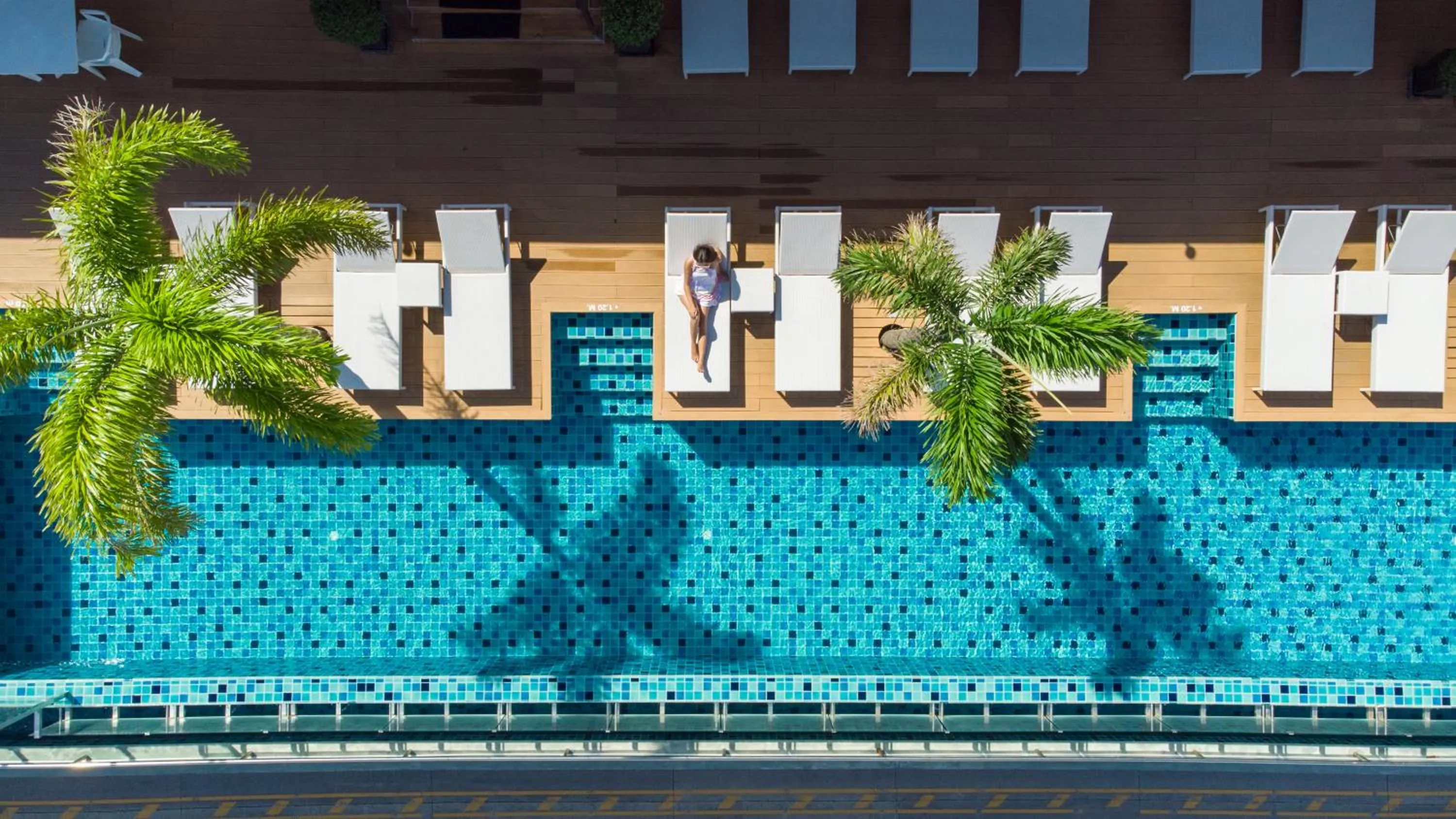 Pool view in The Marina Phuket Hotel