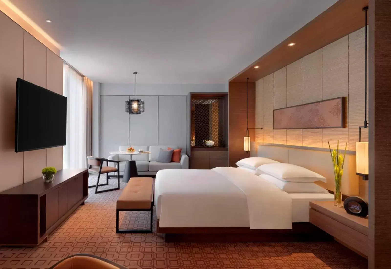 Bed in Hyatt Regency Zhenjiang