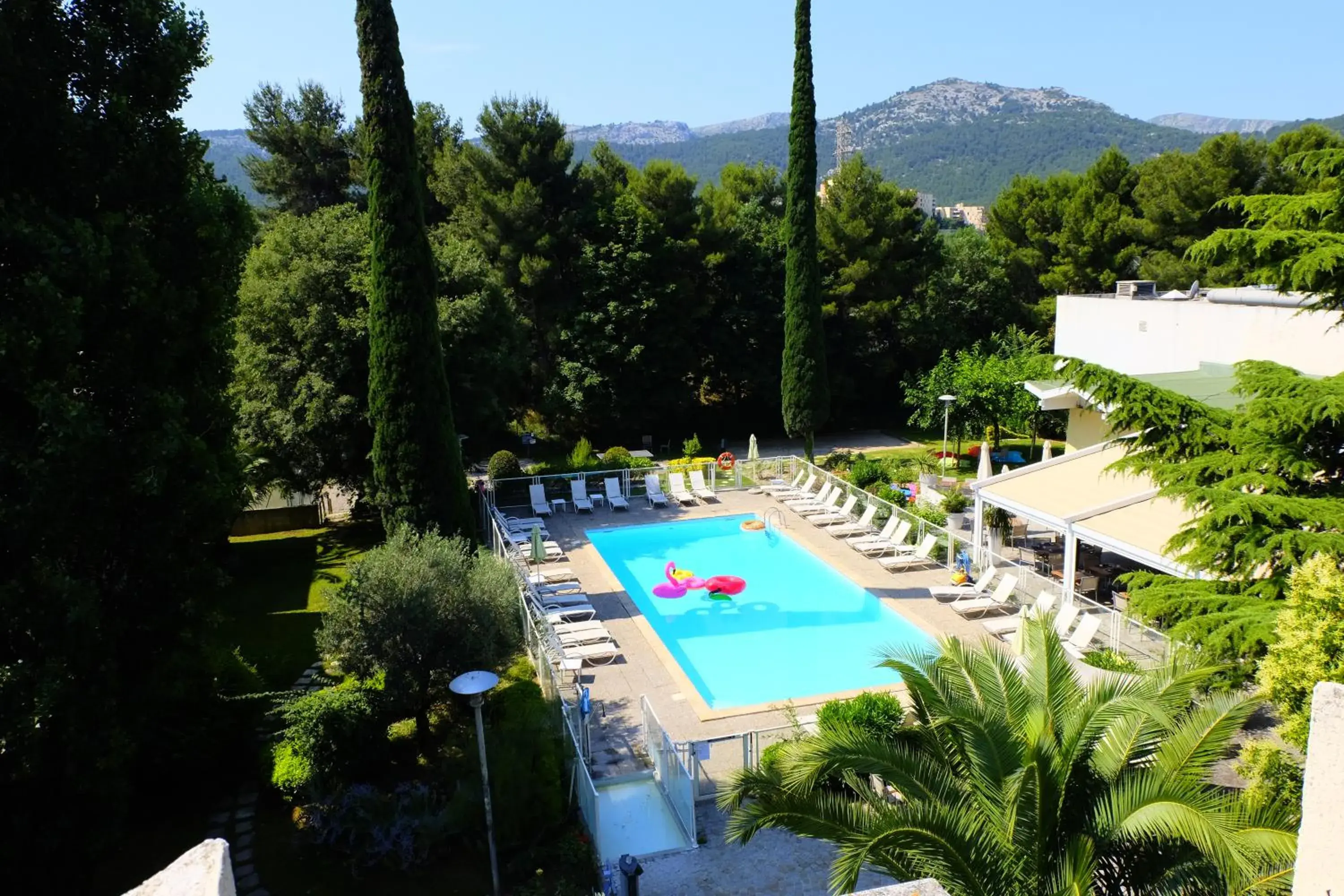 Bird's eye view, Pool View in Novotel Marseille Est