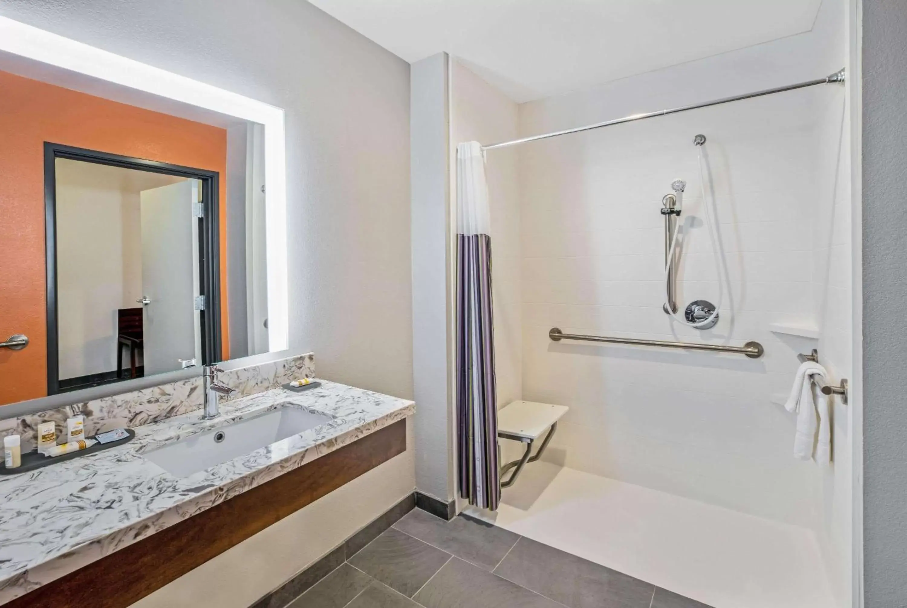 Shower, Bathroom in La Quinta by Wyndham Waco Baylor Downtown