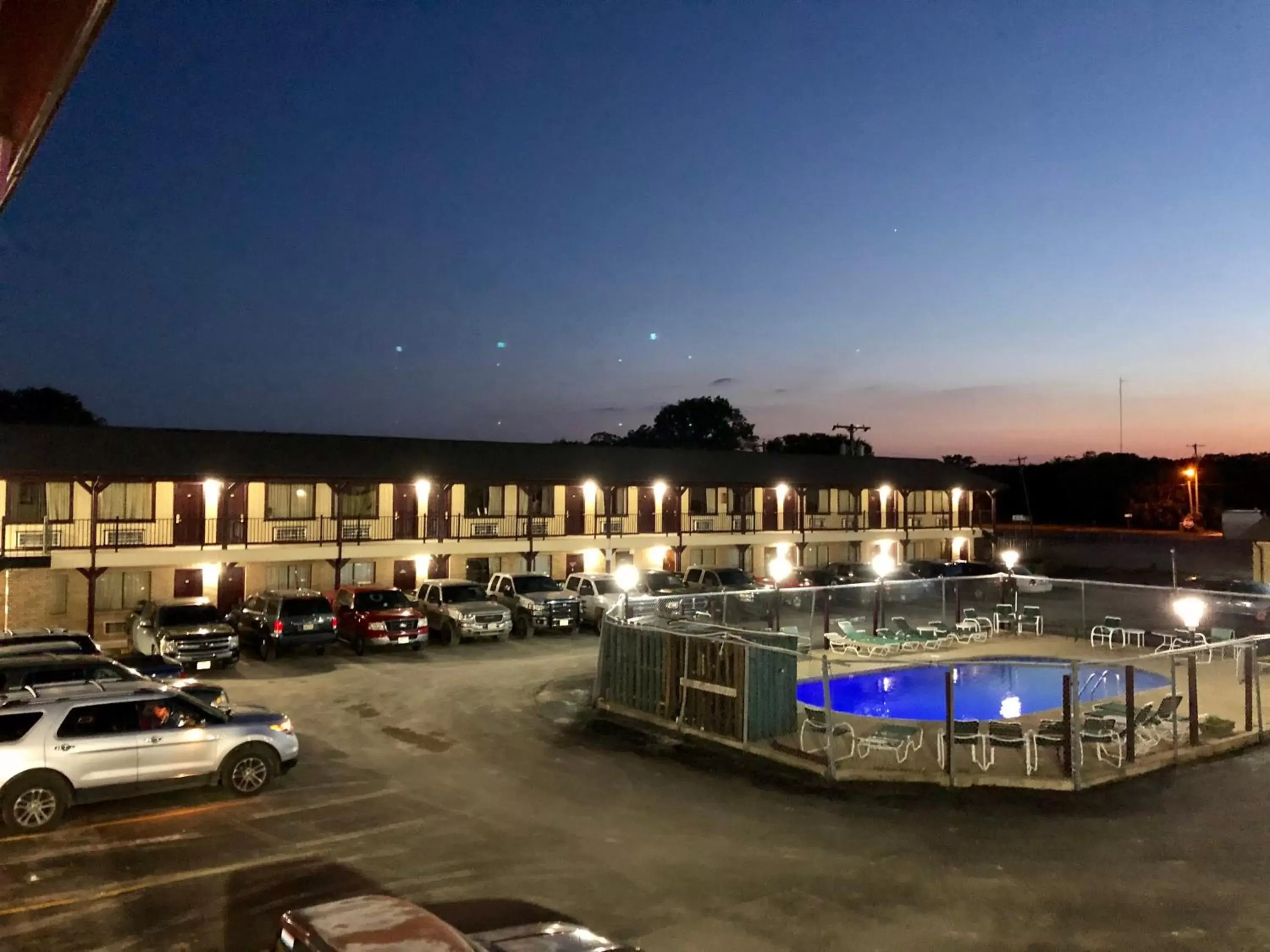 Pool View in Inn at Mexia