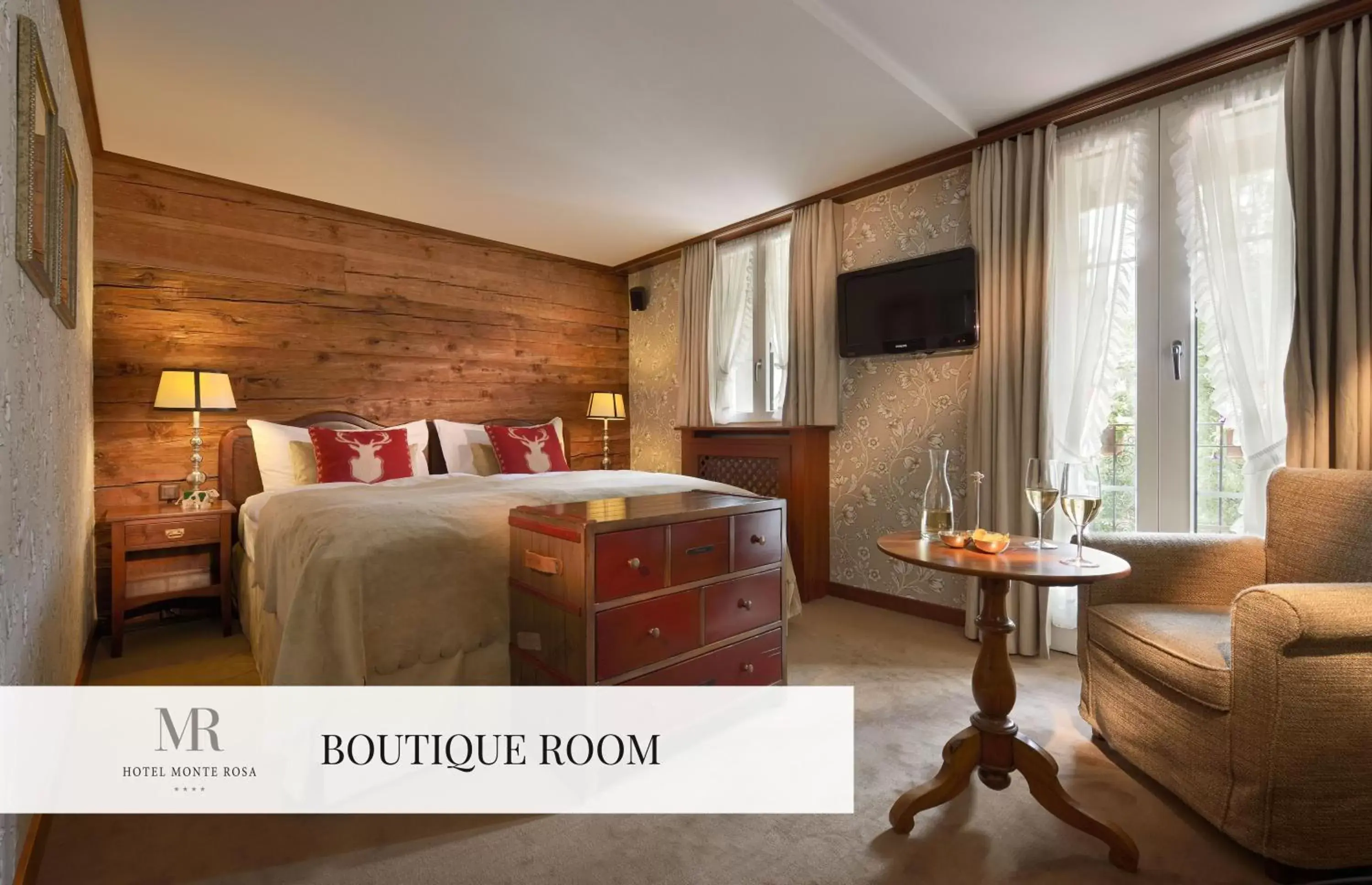 Bedroom in Monte Rosa Boutique Hotel