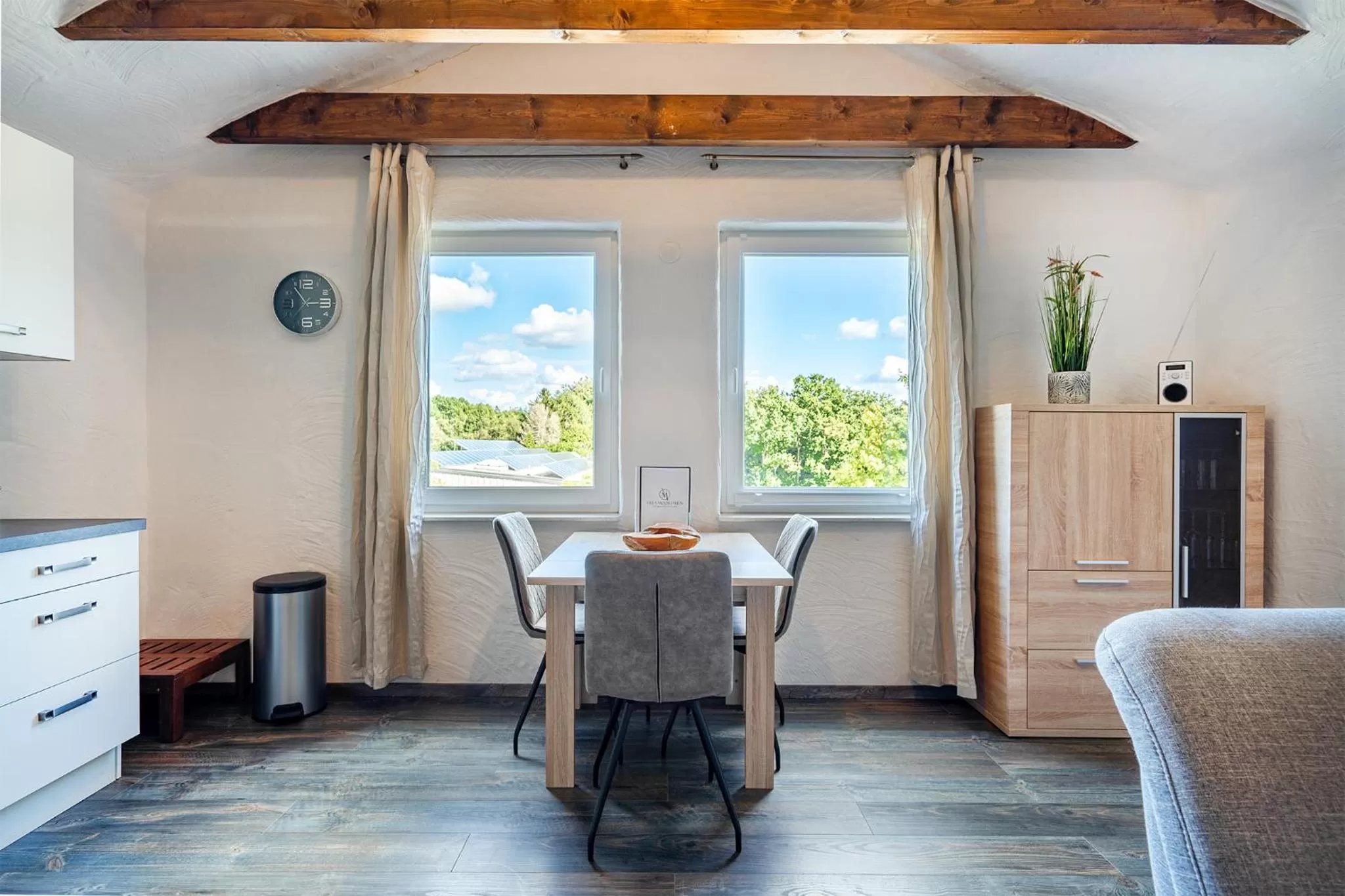 Kitchen or kitchenette in Villa Moorstern am Badesee Tannenhausen