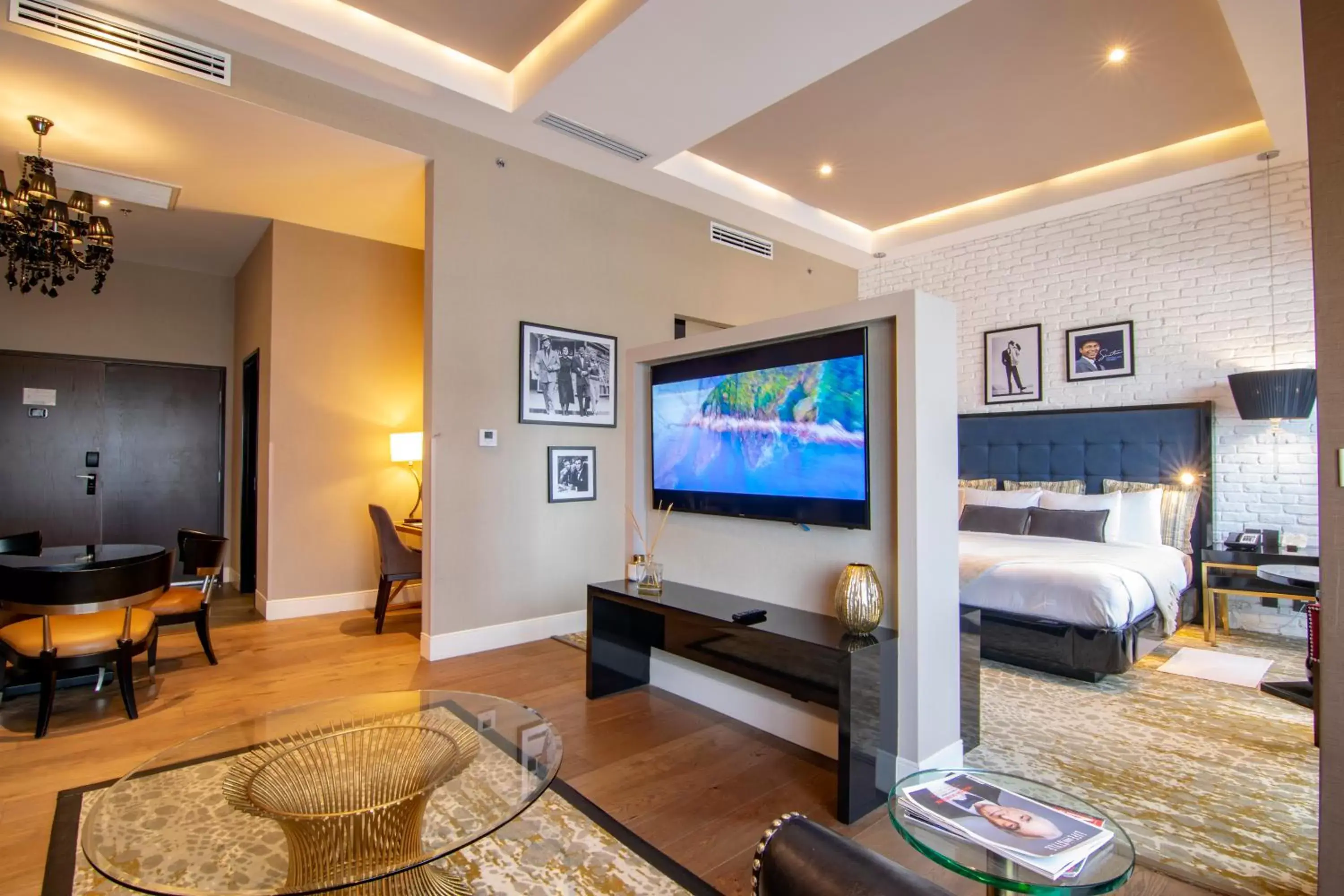 TV/Entertainment Center in K Tower Boutique Hotel By Lucerna