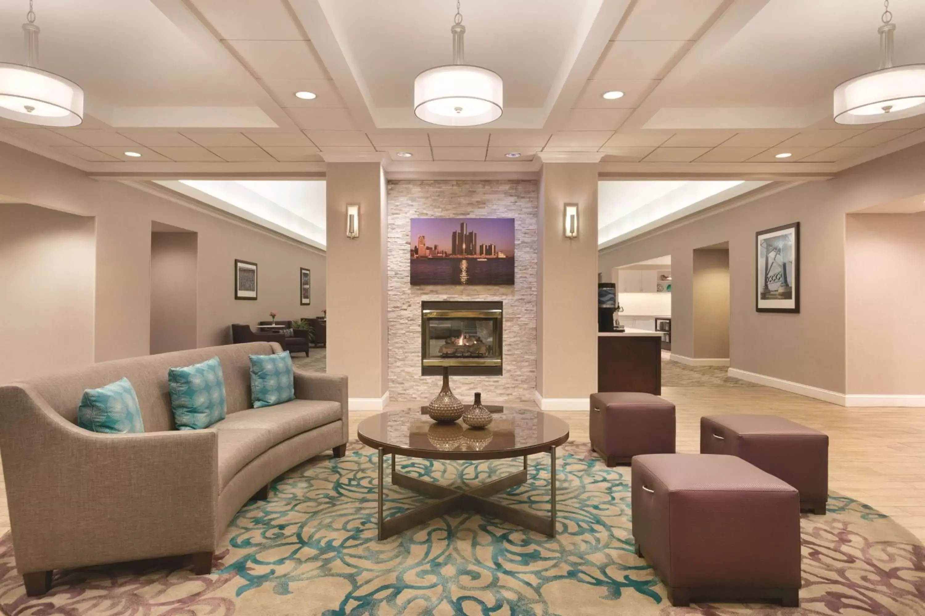 Lobby or reception, Lobby/Reception in Homewood Suites by Hilton Detroit-Troy