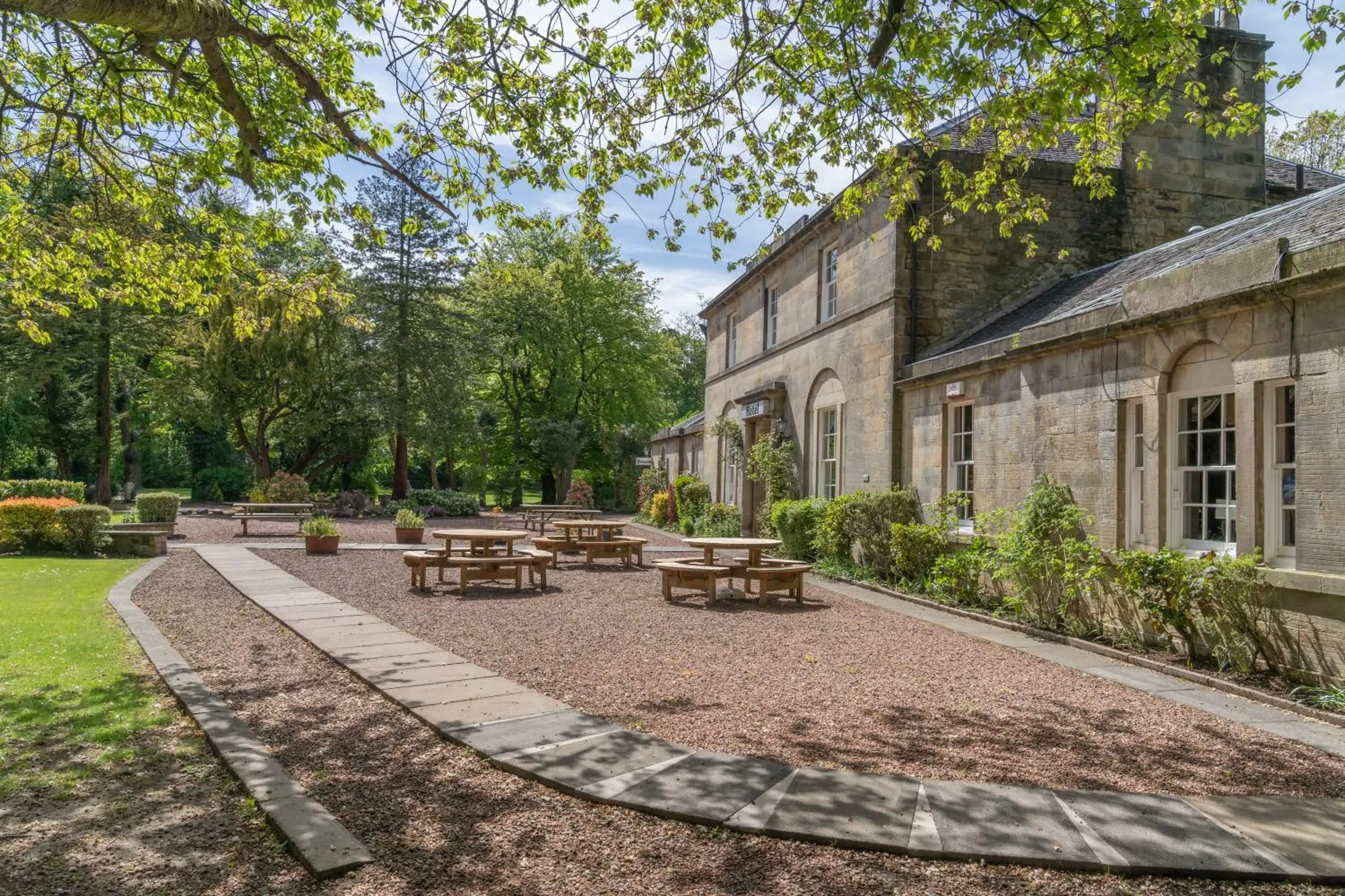 Property building, Patio/Outdoor Area in Bankton House Hotel