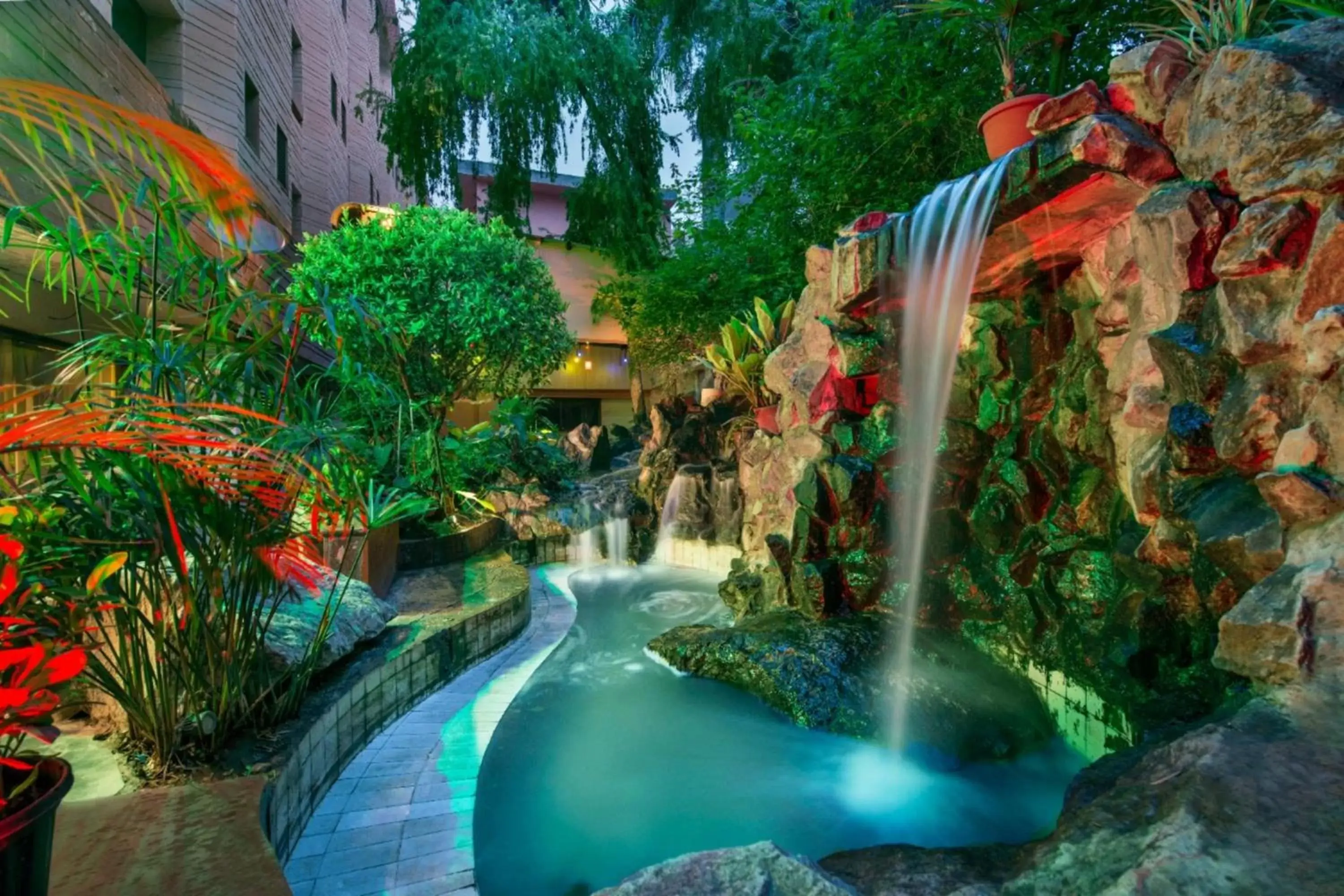 Decorative detail, Swimming Pool in Hotel Abigail Goradia's