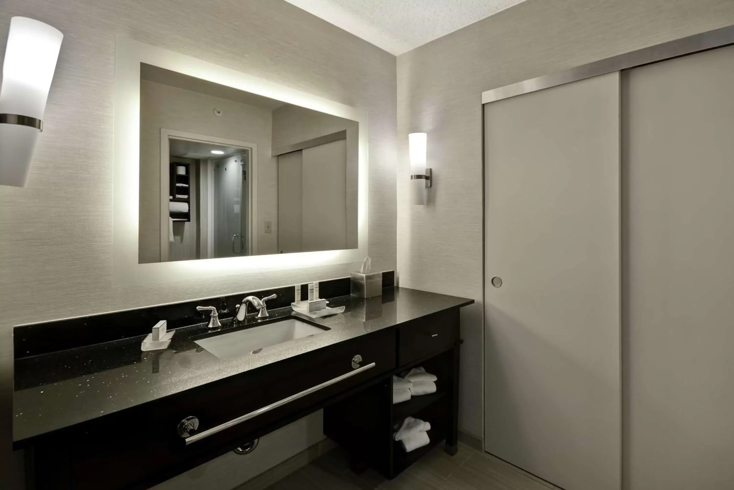 Bathroom in Homewood Suites by Hilton Indianapolis Carmel