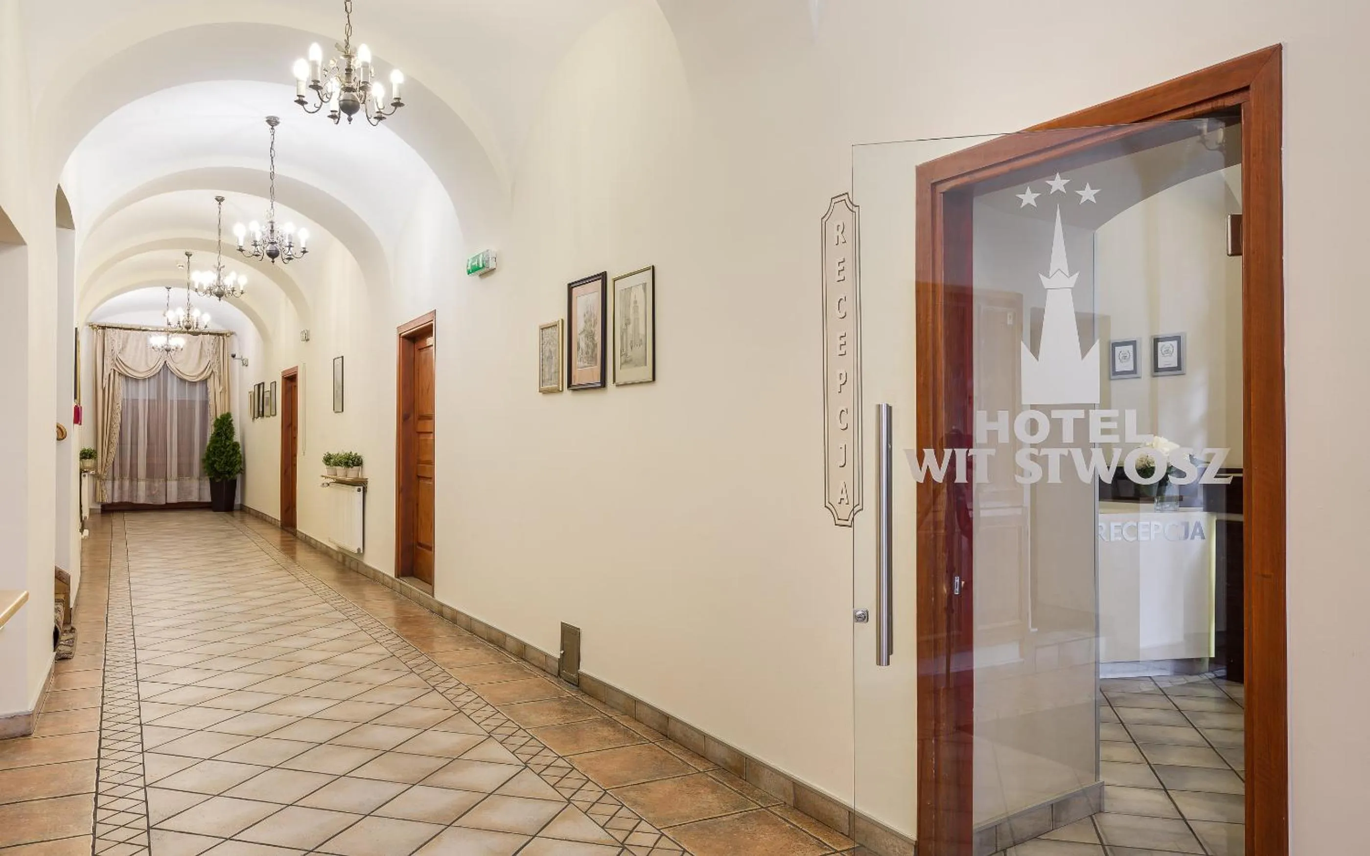 Lobby or reception in Hotel Wit Stwosz