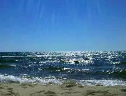 Beach in Ludington Pier House