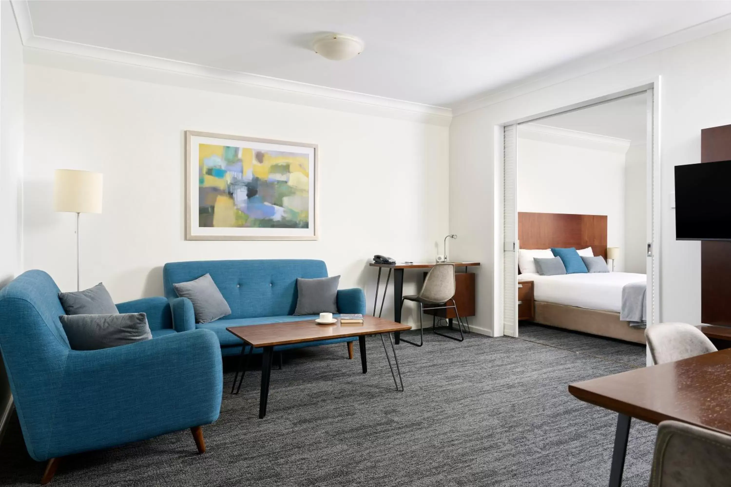 Living room, Bed in Quest West End Living room, Bed in Quest West End