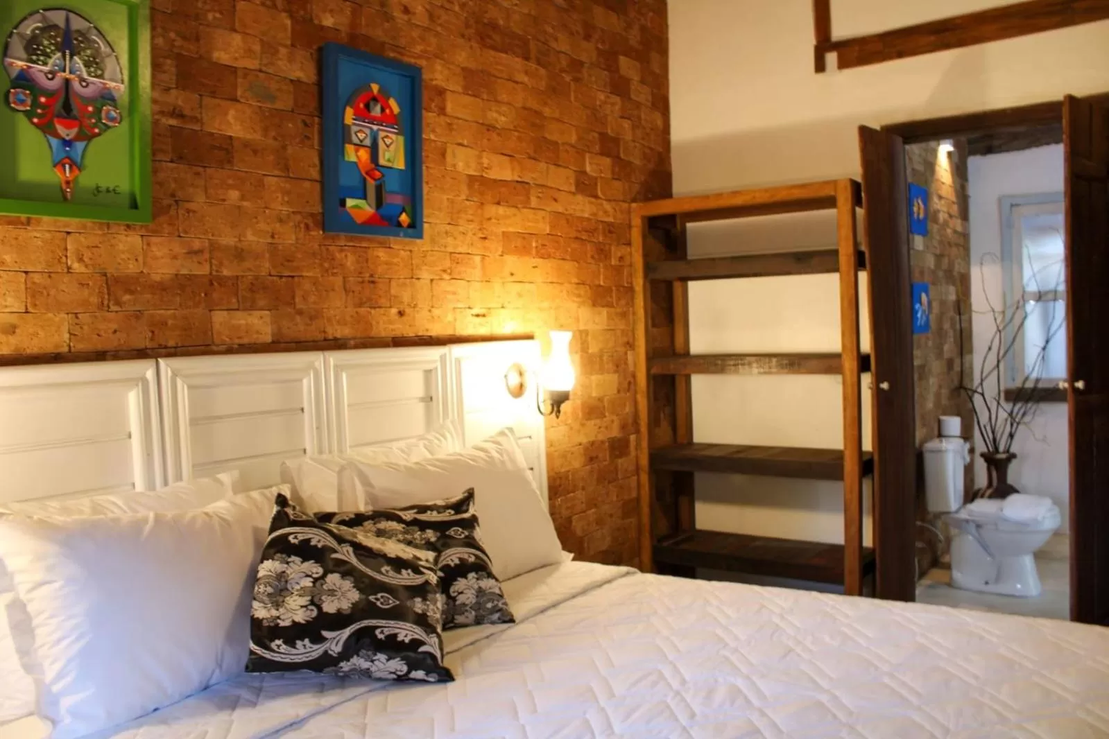 Bed in Pousada dos Hibiscus