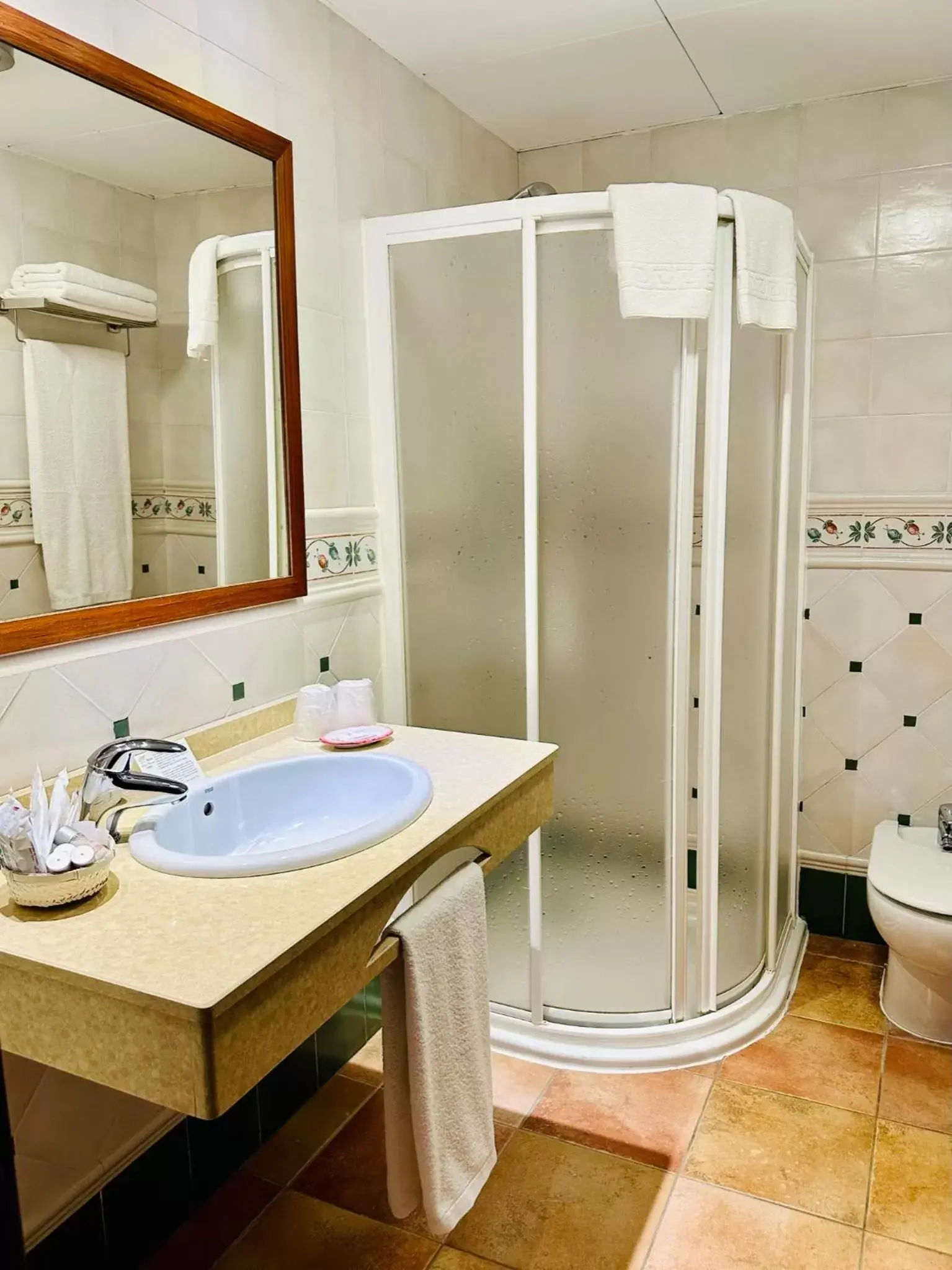 Shower, Bathroom in Hotel Doña Manuela