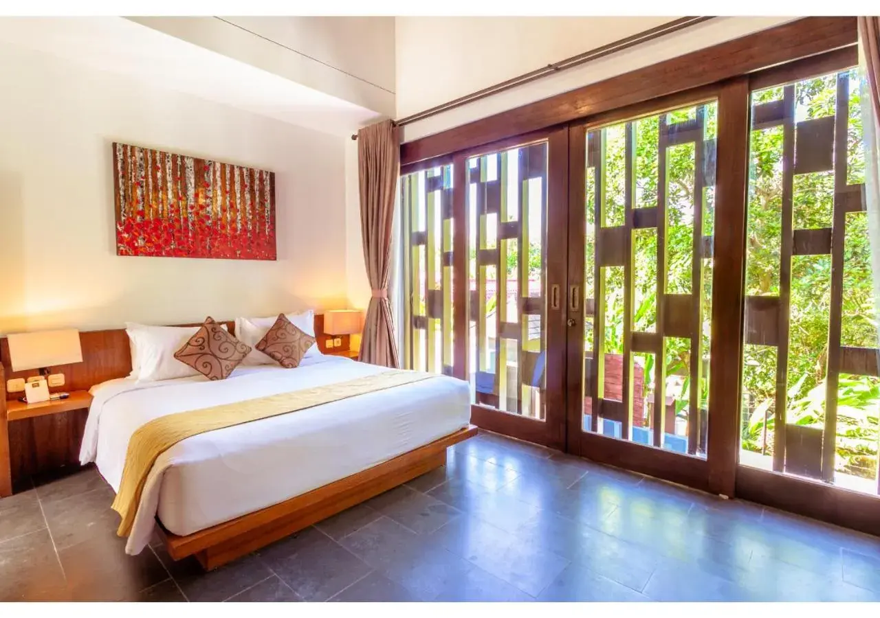 Bed in The Canggu Boutique Villas and Spa