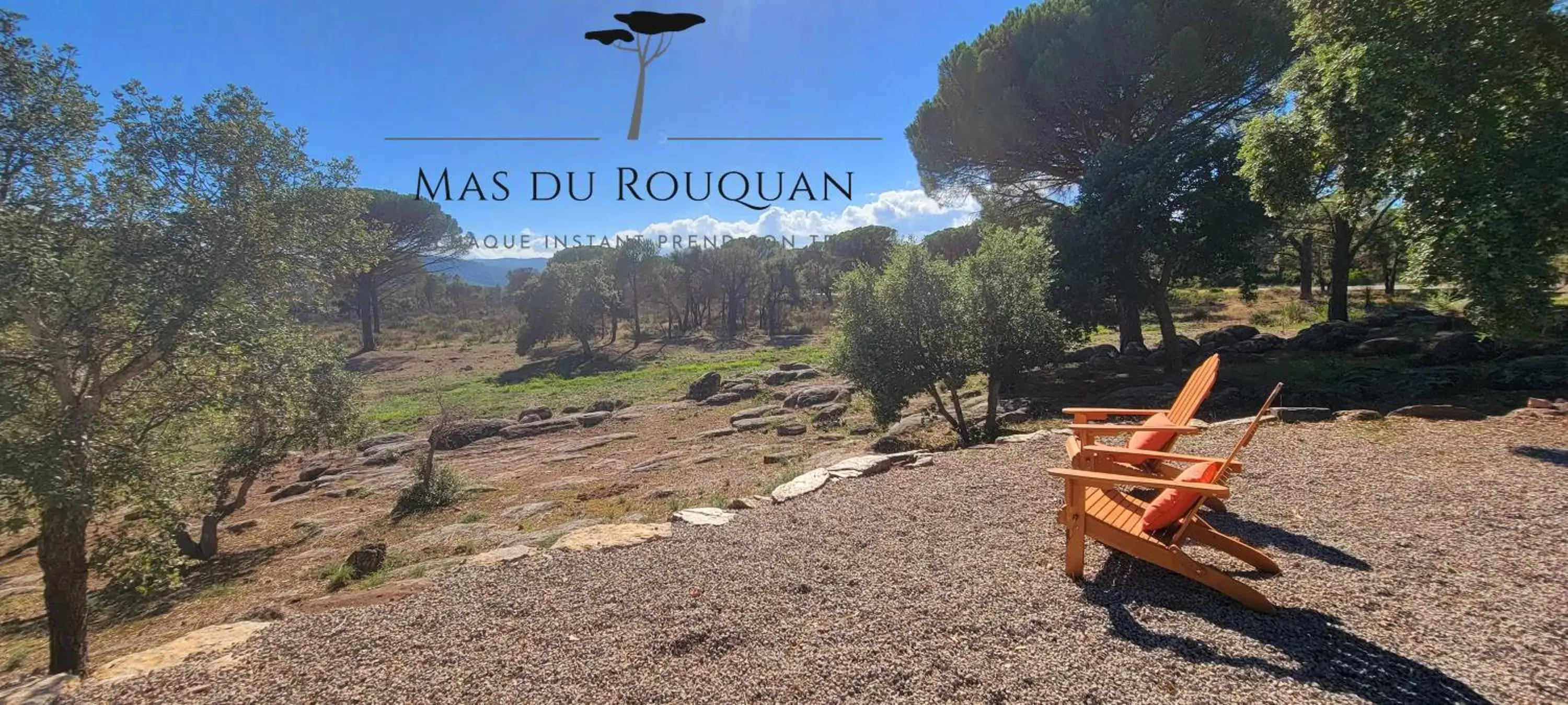 Natural landscape in Le Mas du Rouquan
