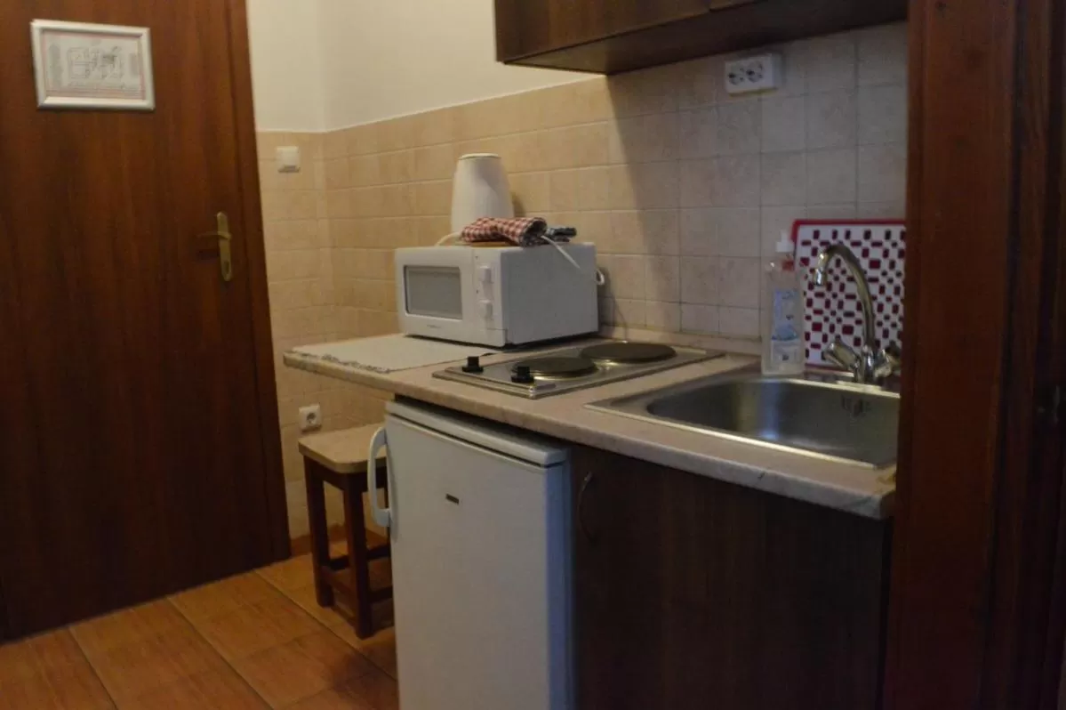 Kitchen/Kitchenette in Aqua Oazis Apartman