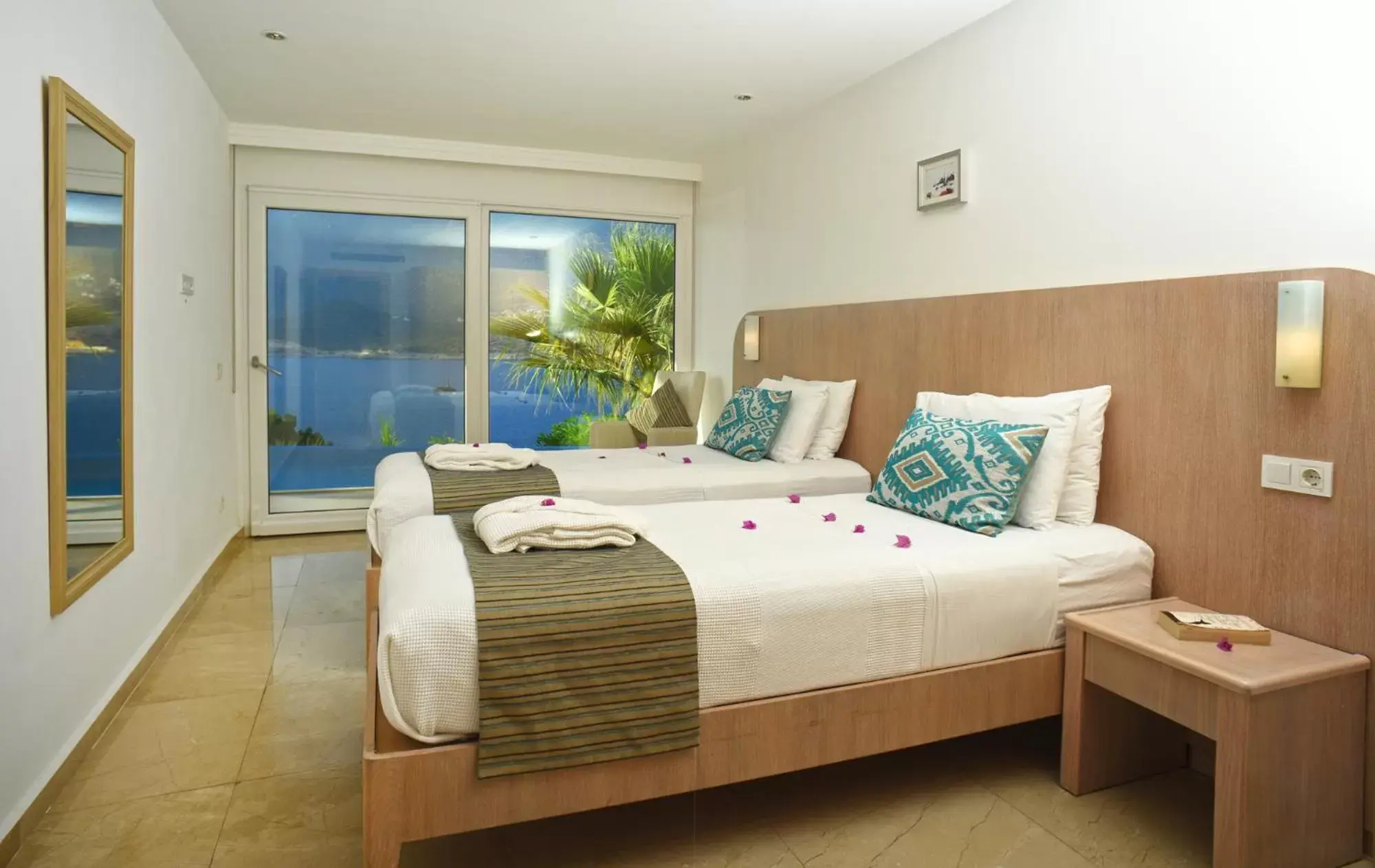 Bed in Mekvin Hotels Deniz Feneri Lighthouse